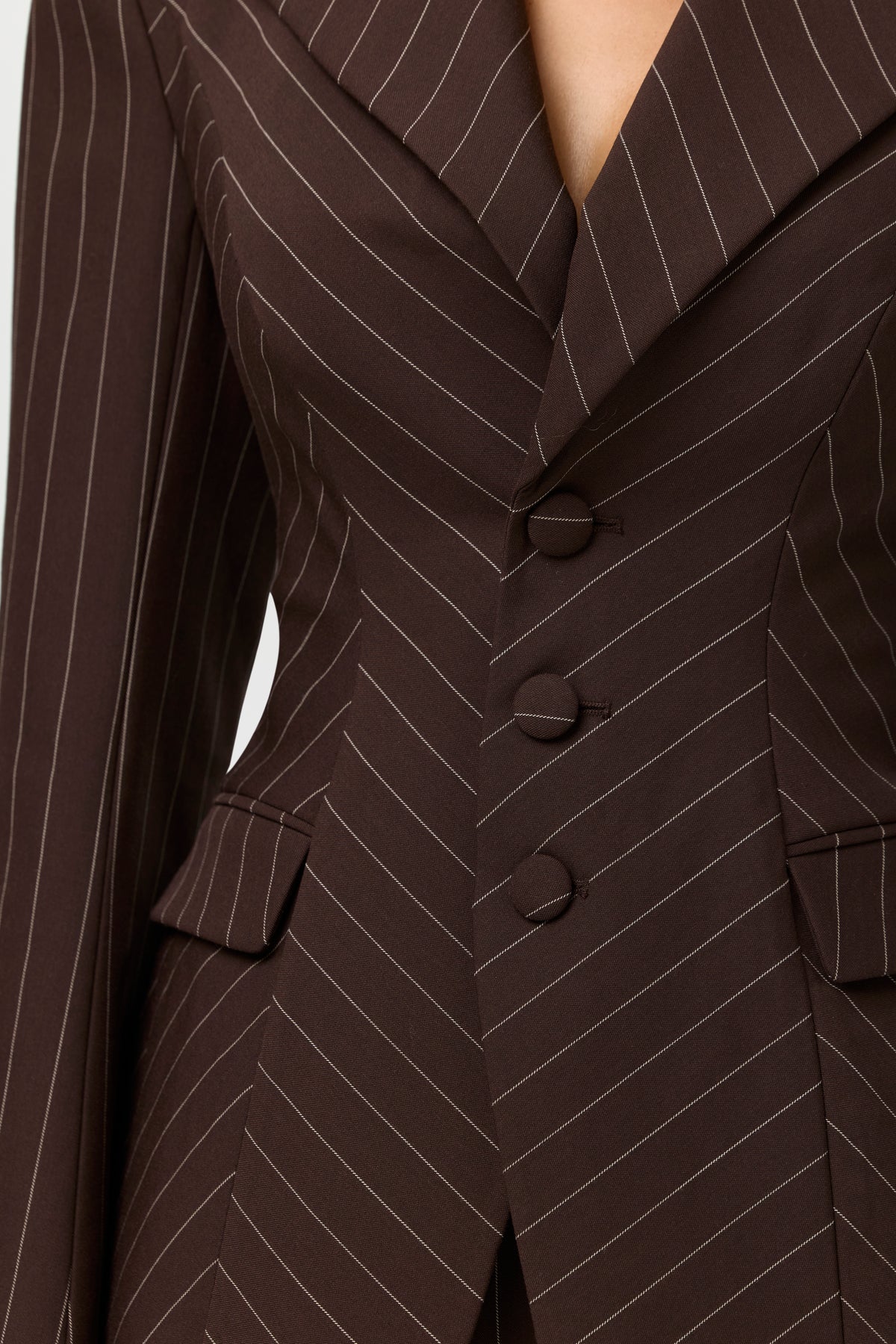 Suiting Pinstripe Sculpt Blazer