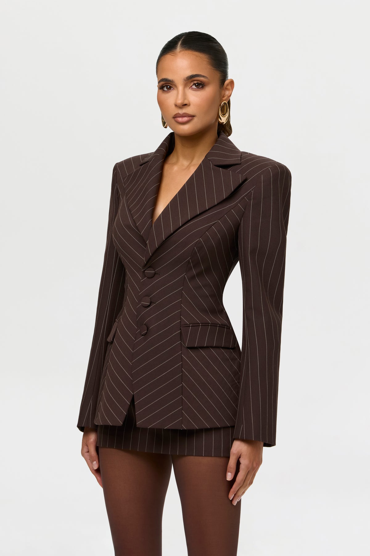 Suiting Pinstripe Sculpt Blazer