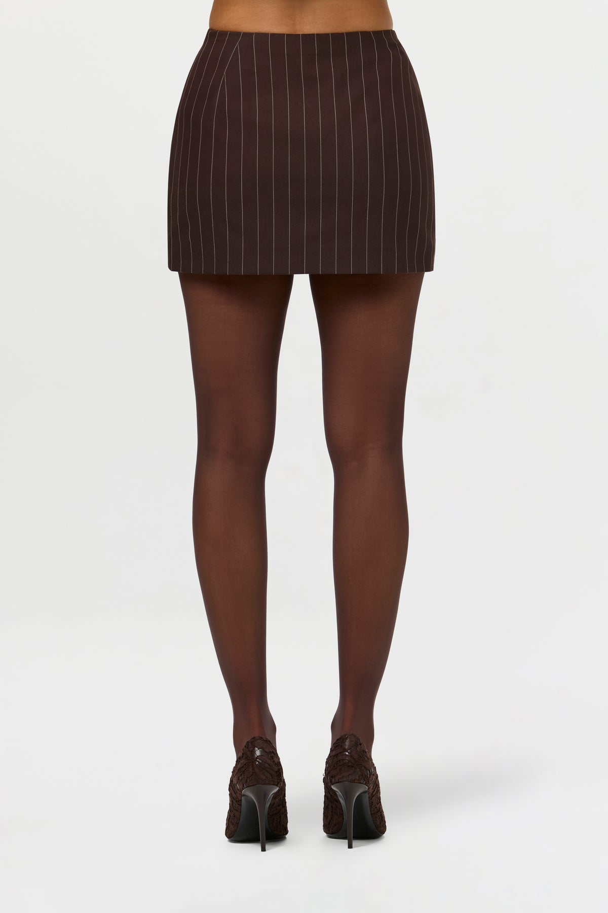 Suiting Pinstripe Mini Skirt