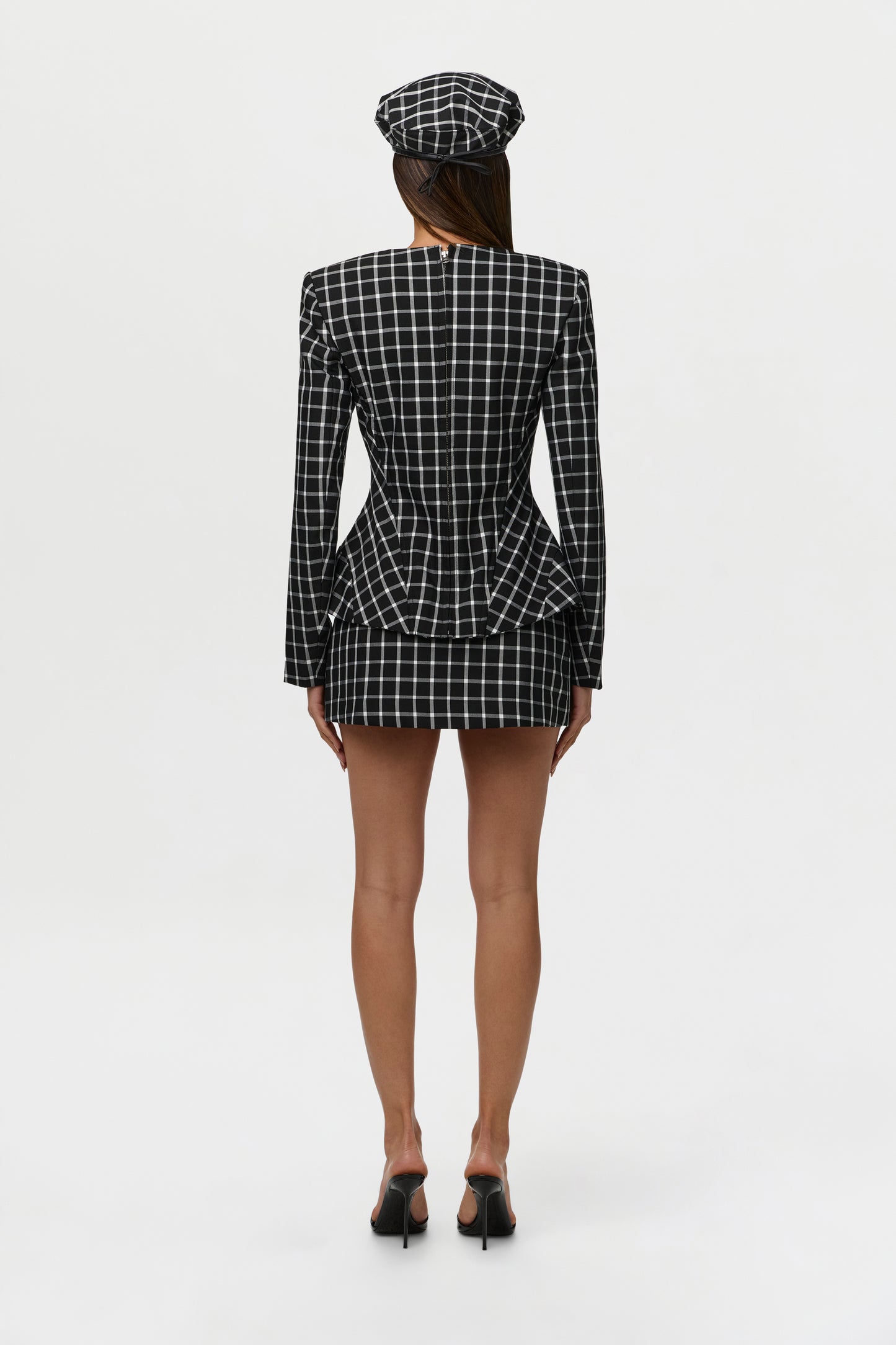 Suiting Checkered Fitted Blazer