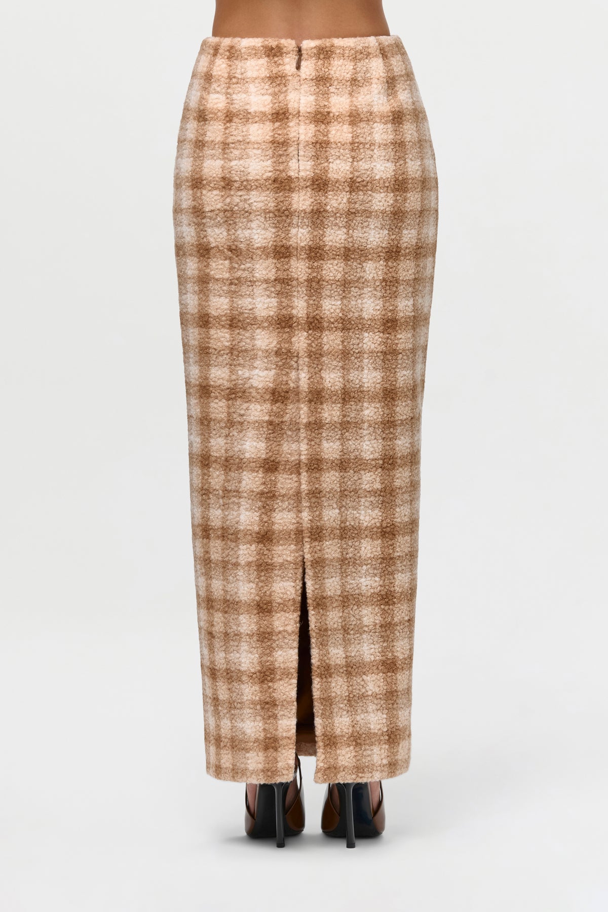Bouclé Suiting Maxi Skirt