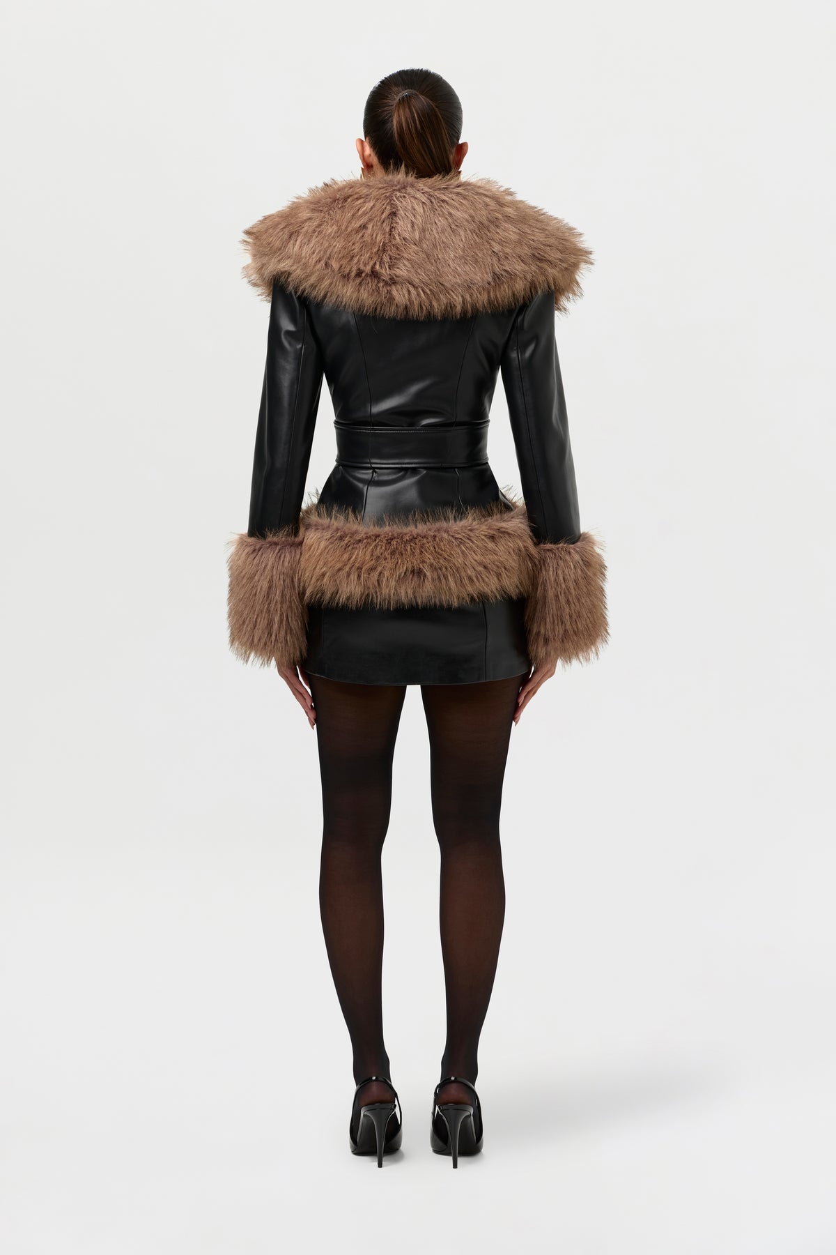 Vegan Leather Mini Skirt