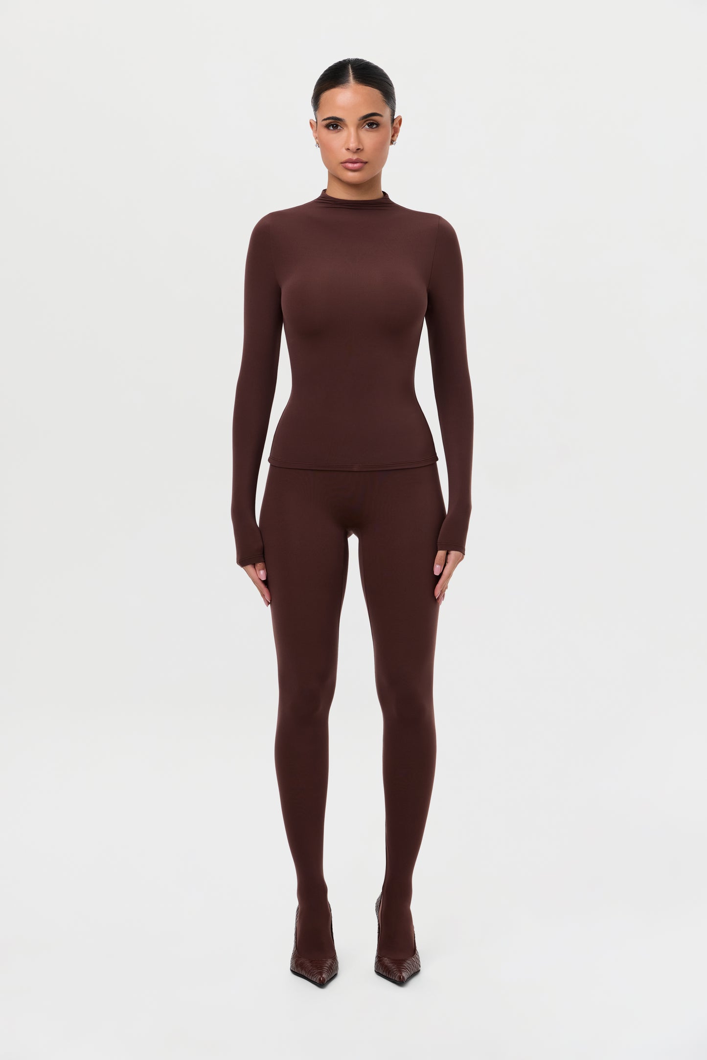 Naked Mock Neck Top