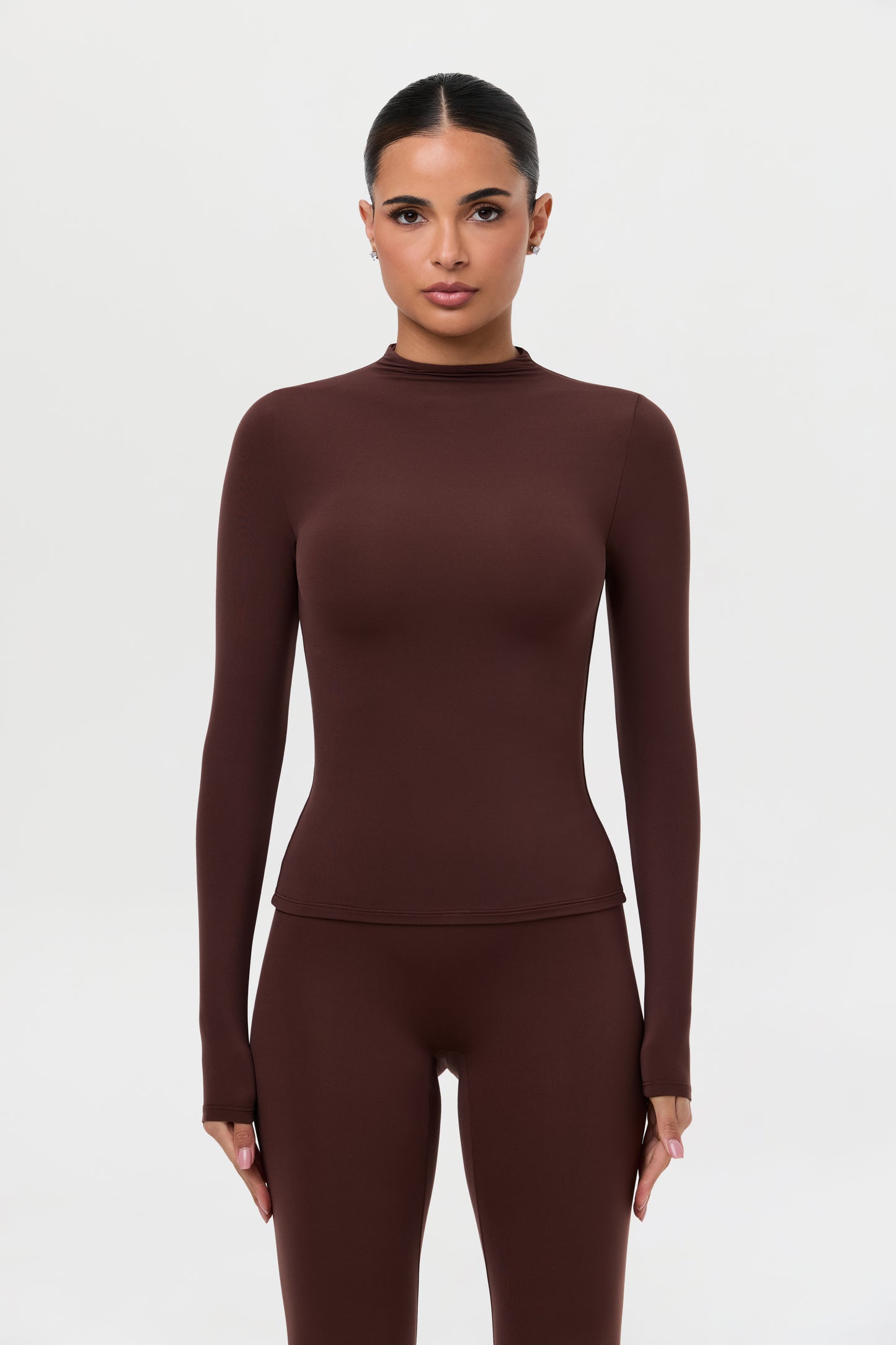 Naked Mock Neck Top
