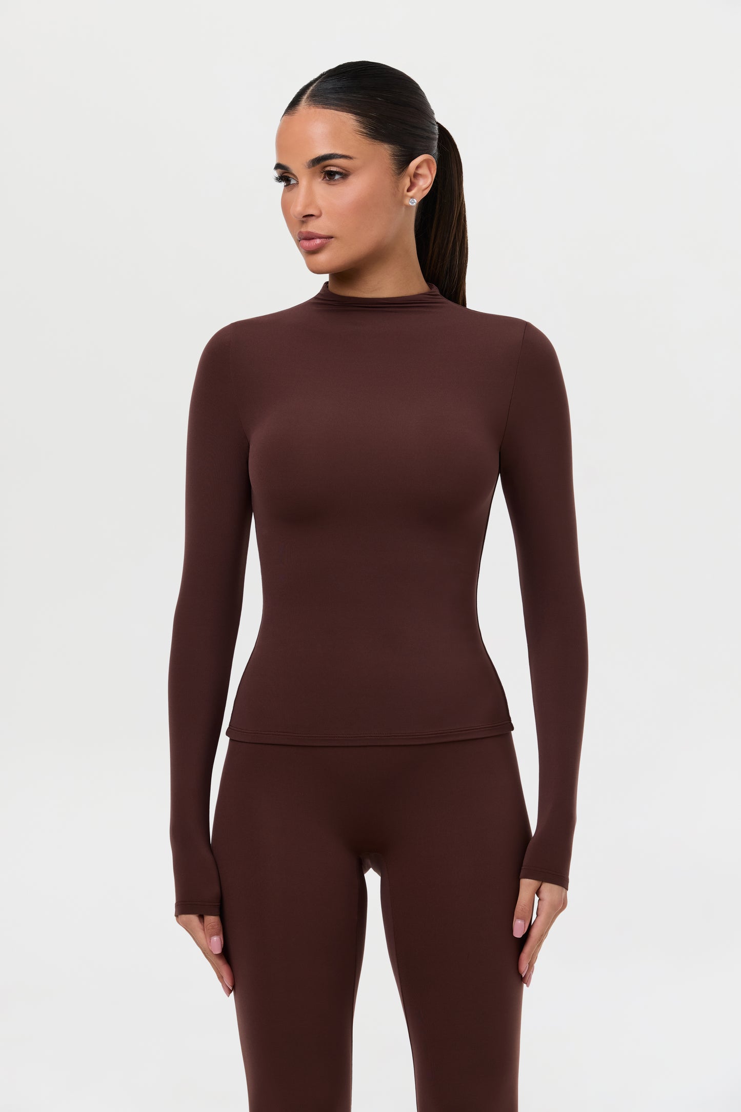 Naked Mock Neck Top