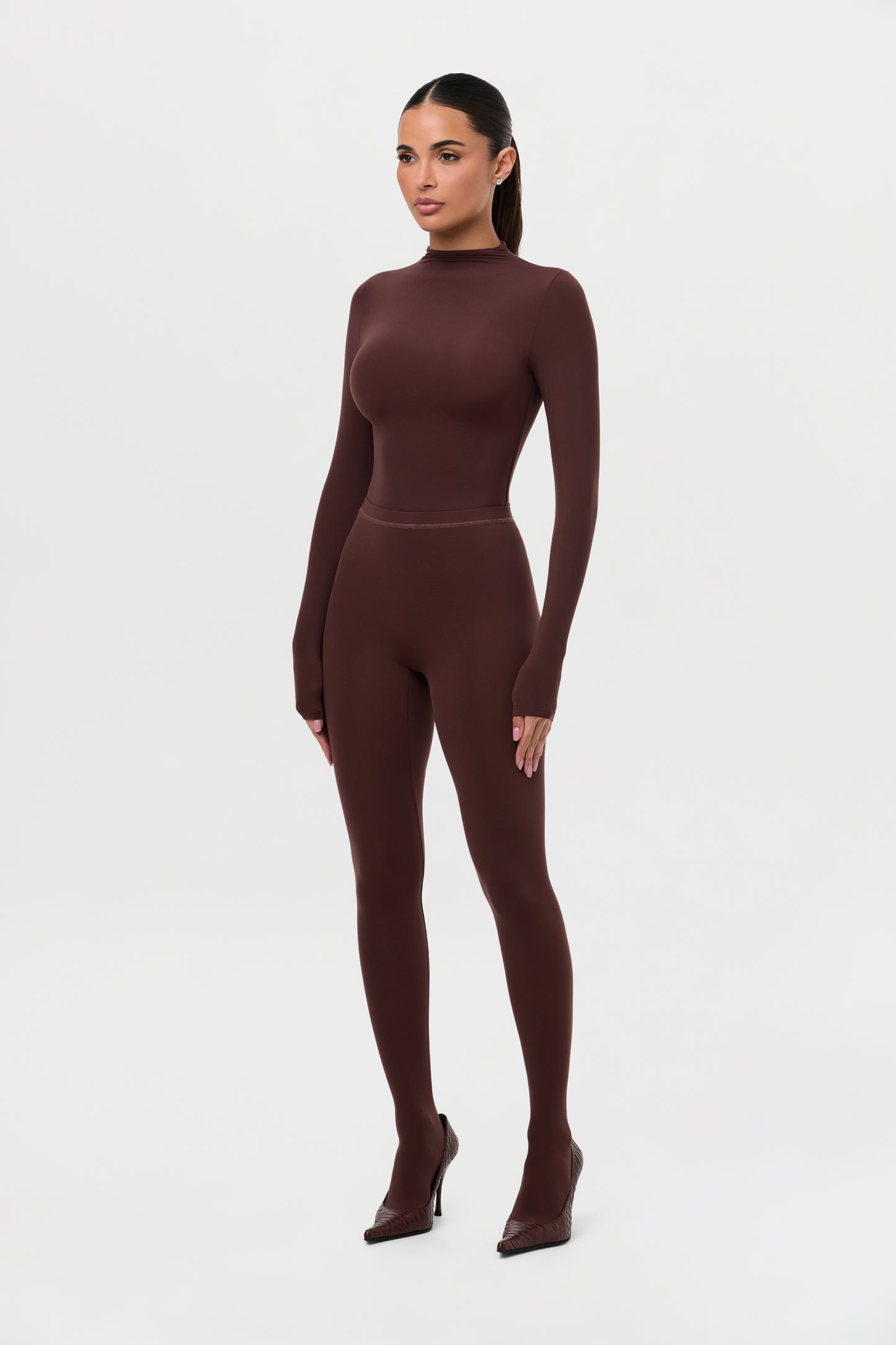 Naked Mock Neck Top