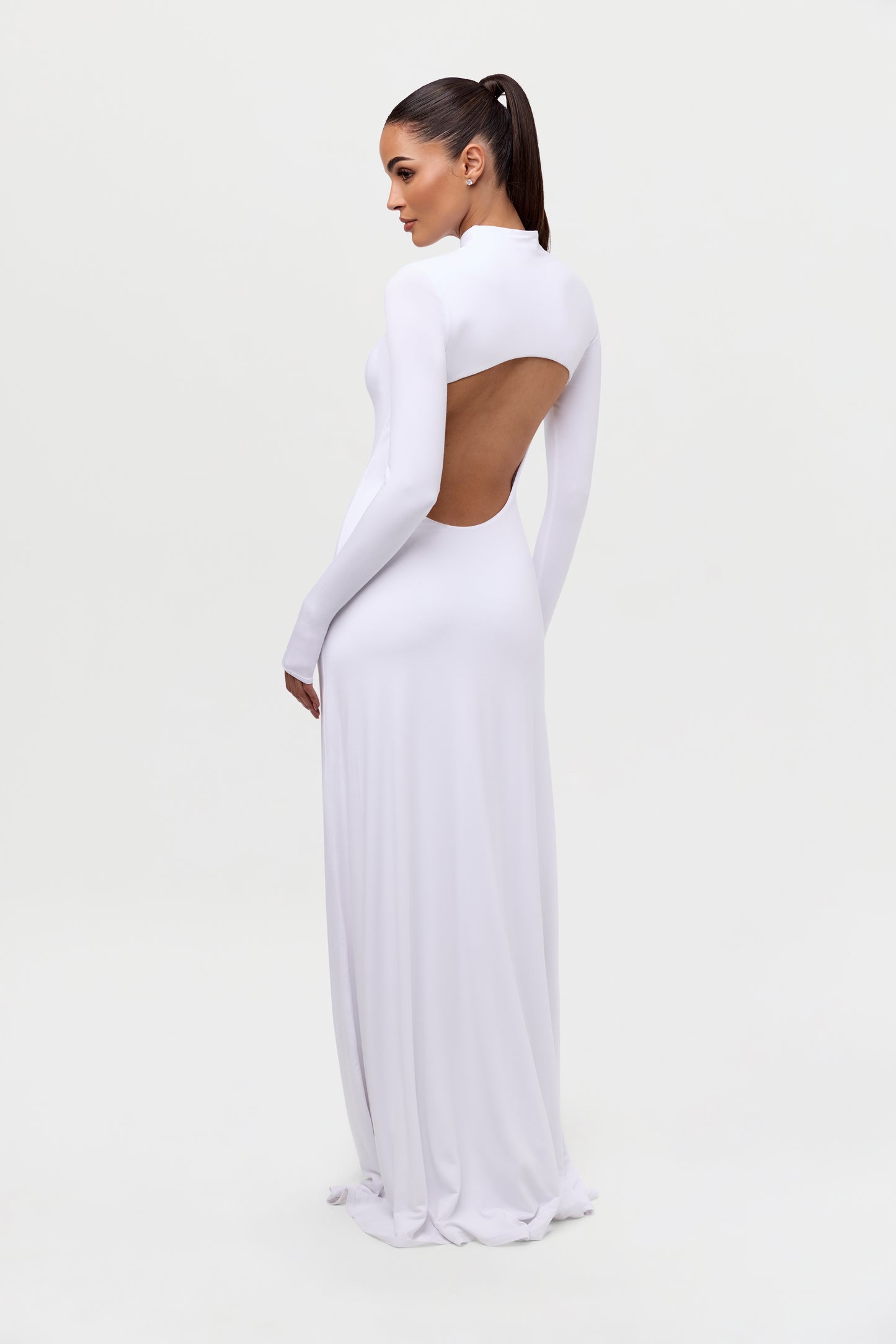 Smooth Open Back Maxi Dress