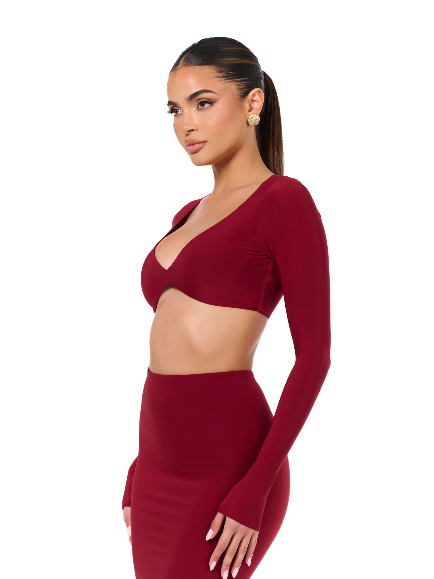 Hourglass V-Neck Crop Top