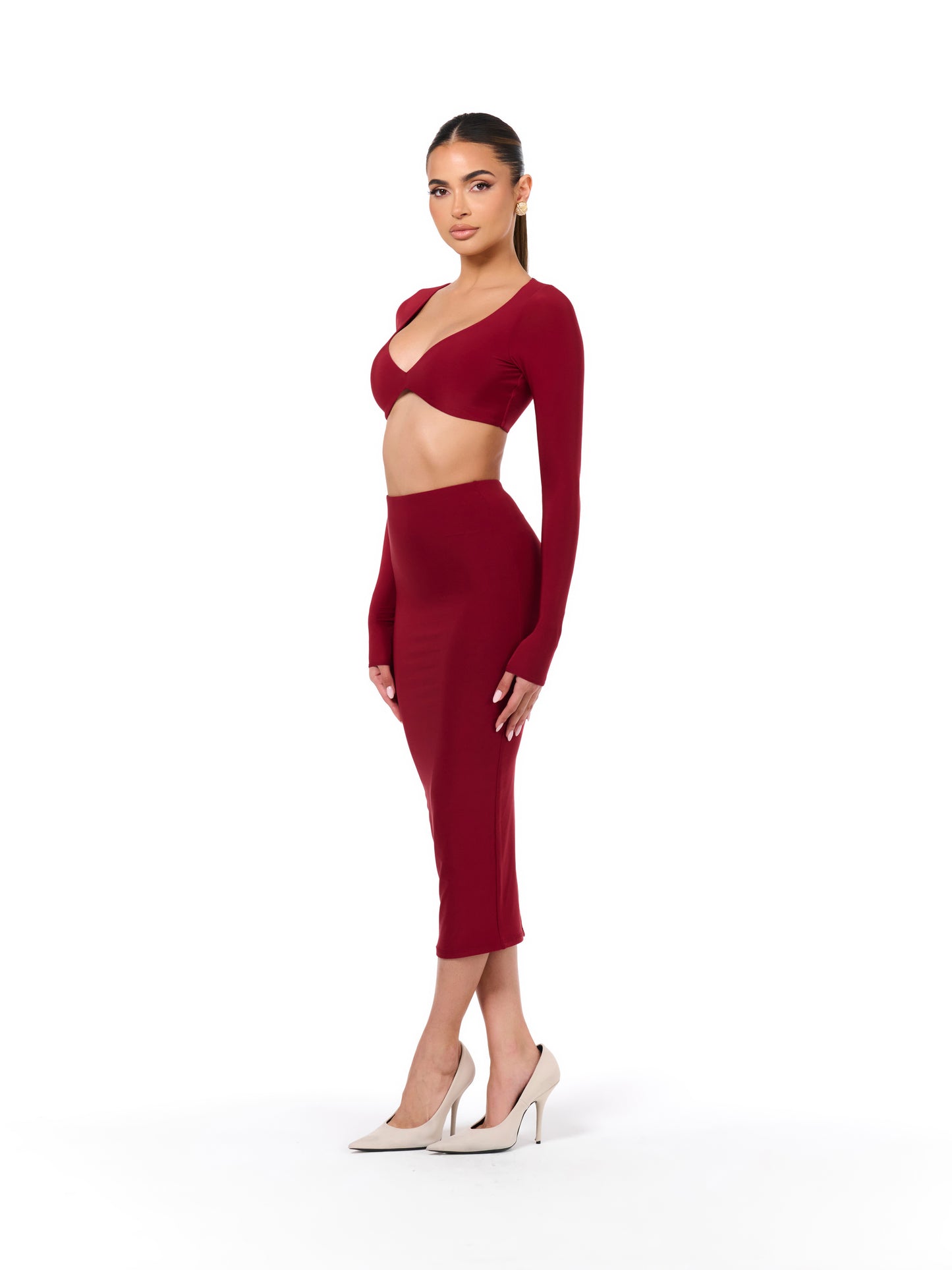 Hourglass V-Neck Crop Top