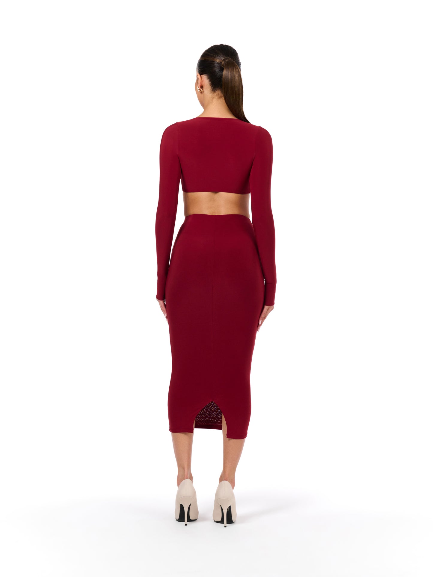 Hourglass Bodycon Midi Skirt