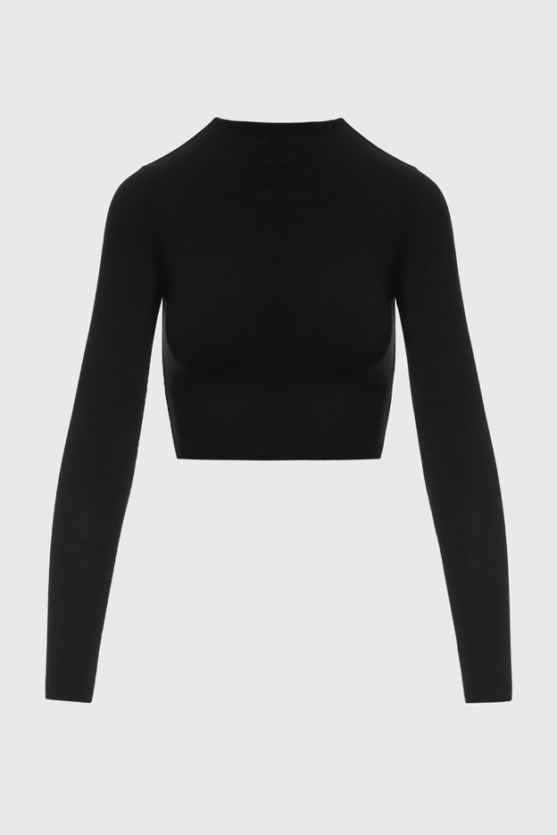 NW Mock Neck Crop Top