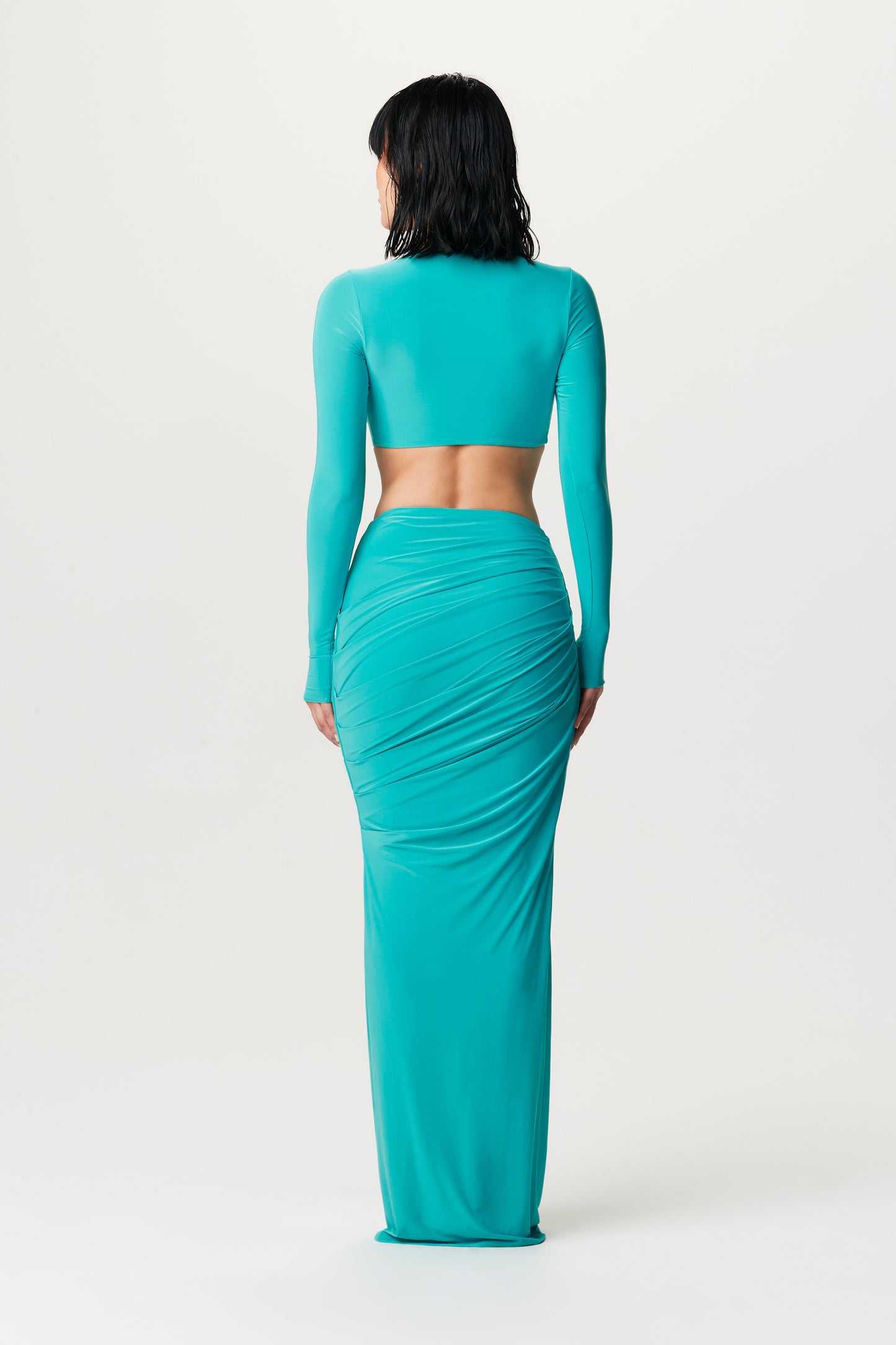 Hourglass Scoop Waist Maxi Skirt