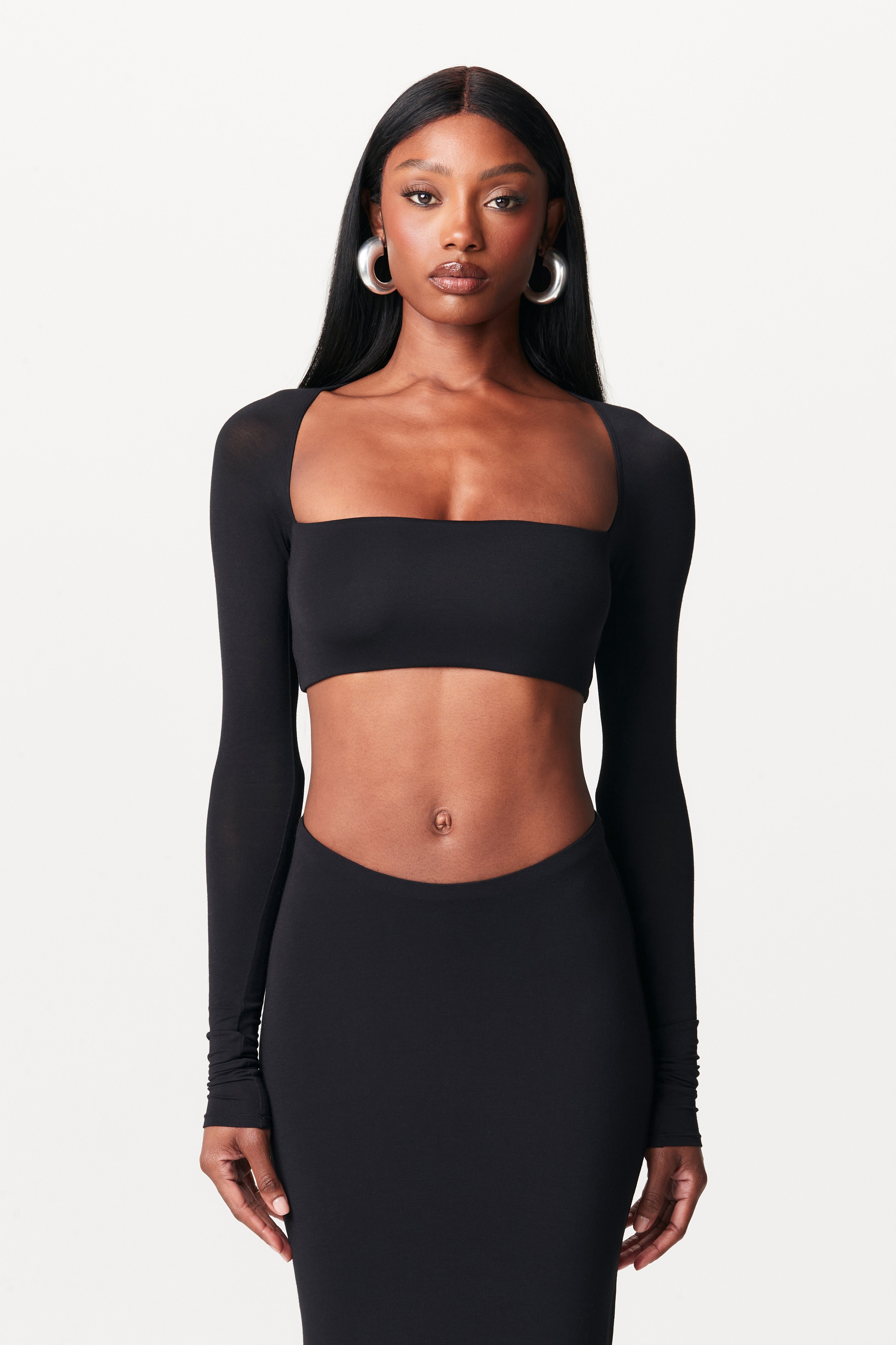 Modal Square Neck Crop Top