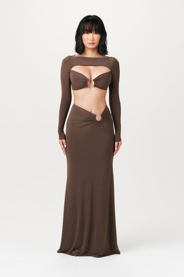 Hourglass O-Ring Maxi Skirt