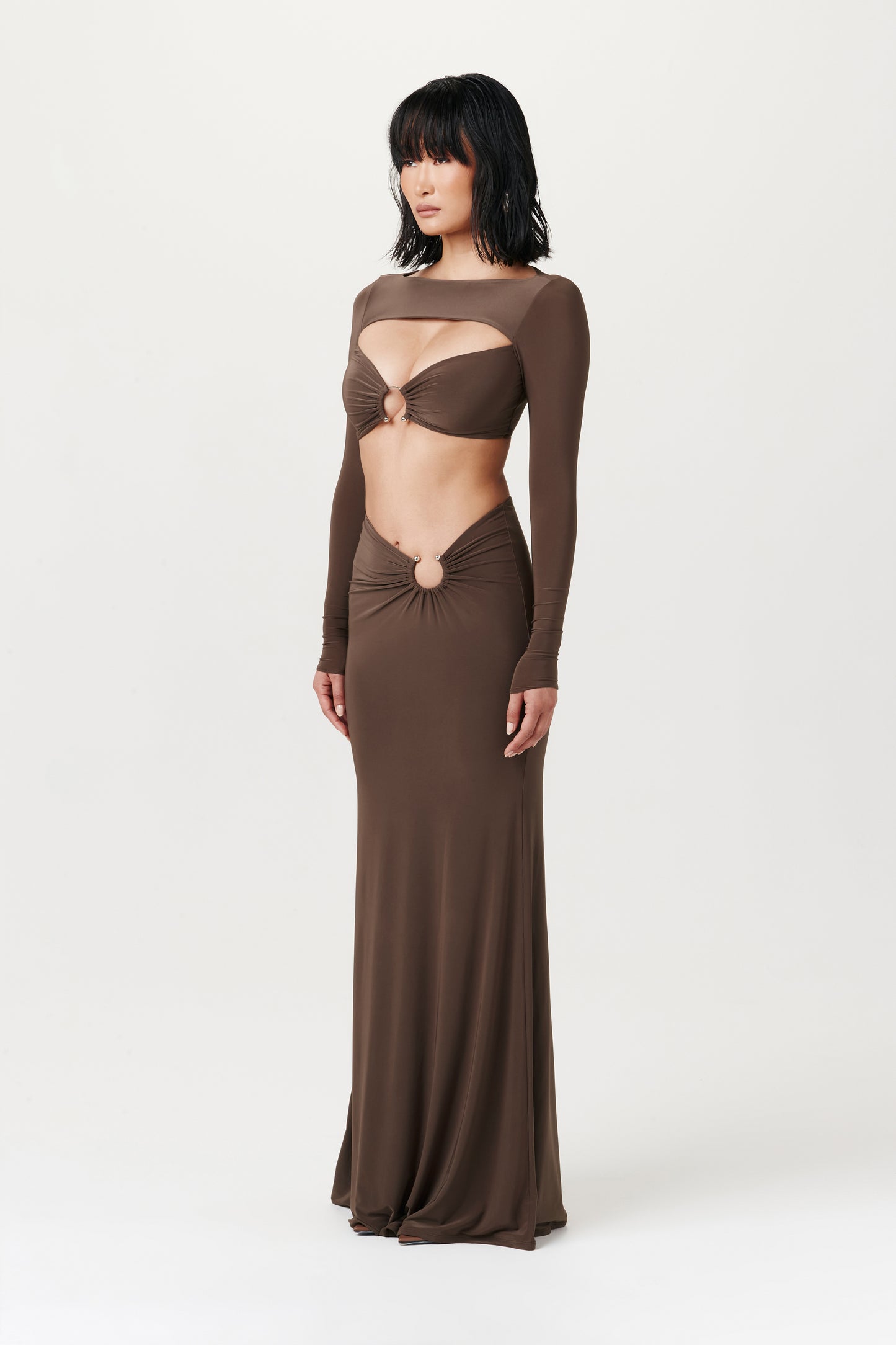 Hourglass O-Ring Maxi Skirt