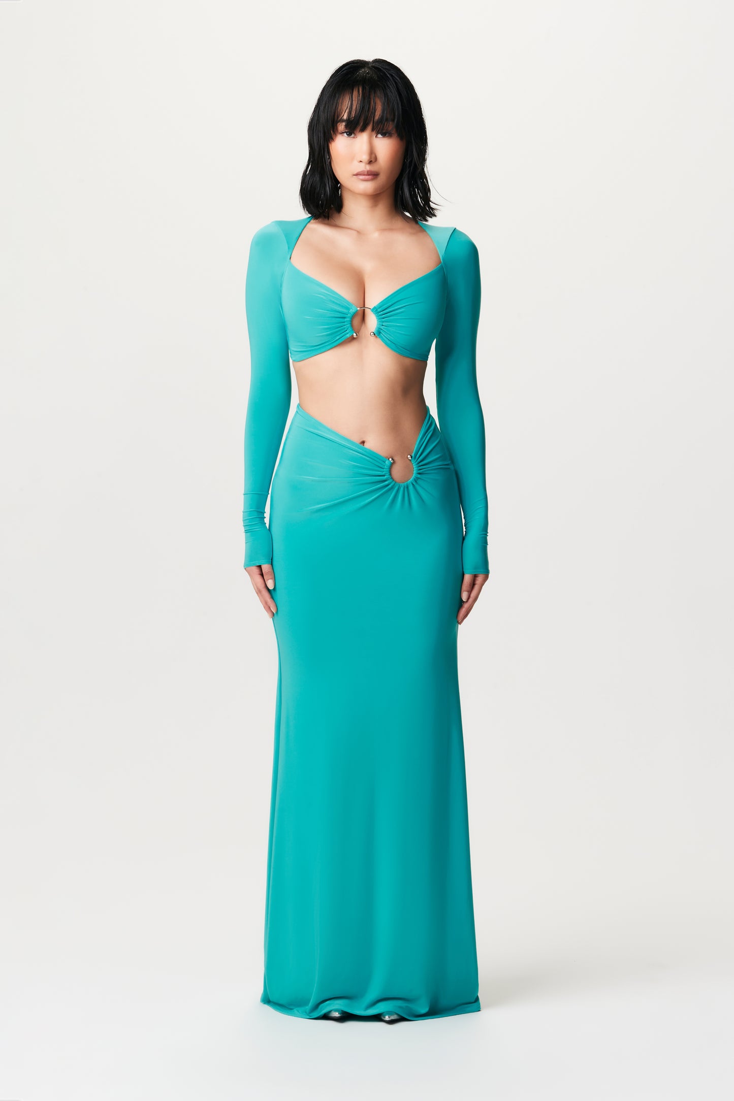 Hourglass O-Ring Maxi Skirt