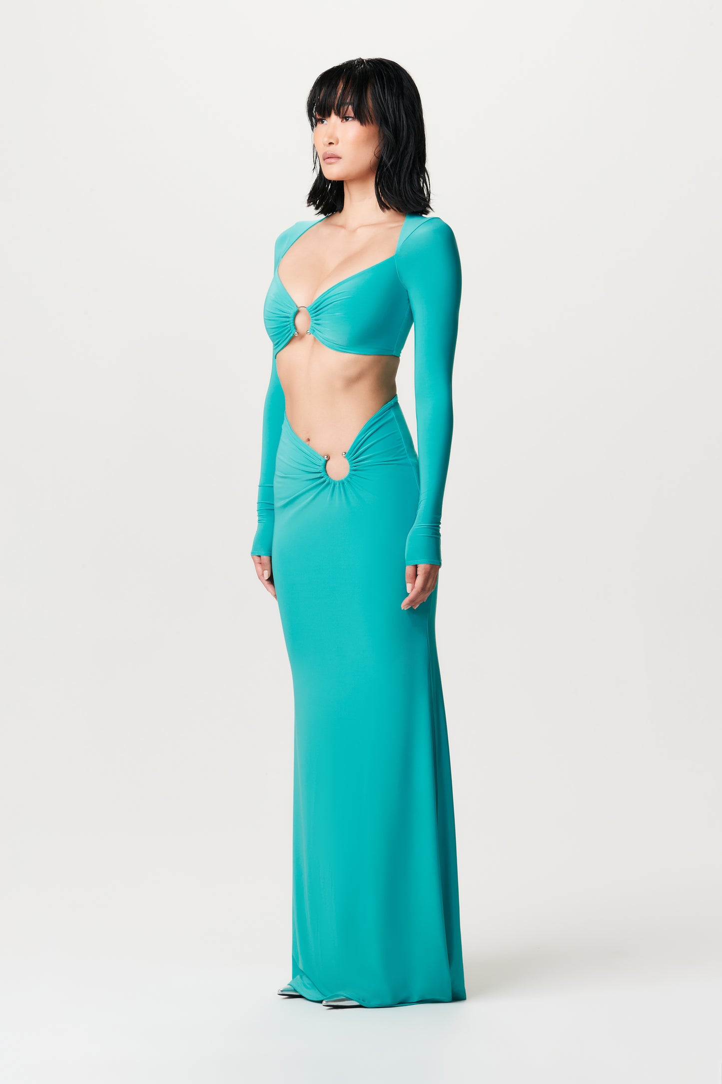 Hourglass O-Ring Maxi Skirt