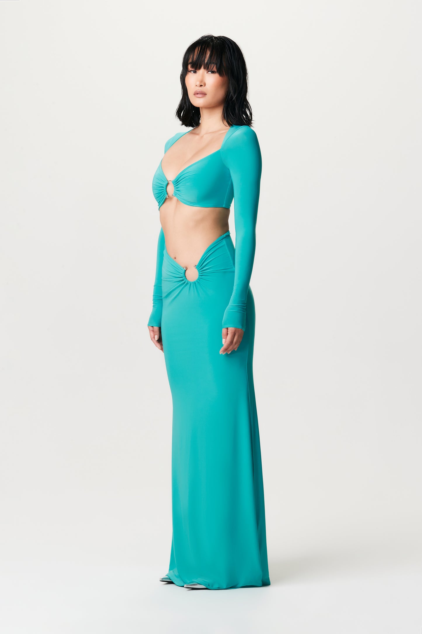 Hourglass O-Ring Maxi Skirt