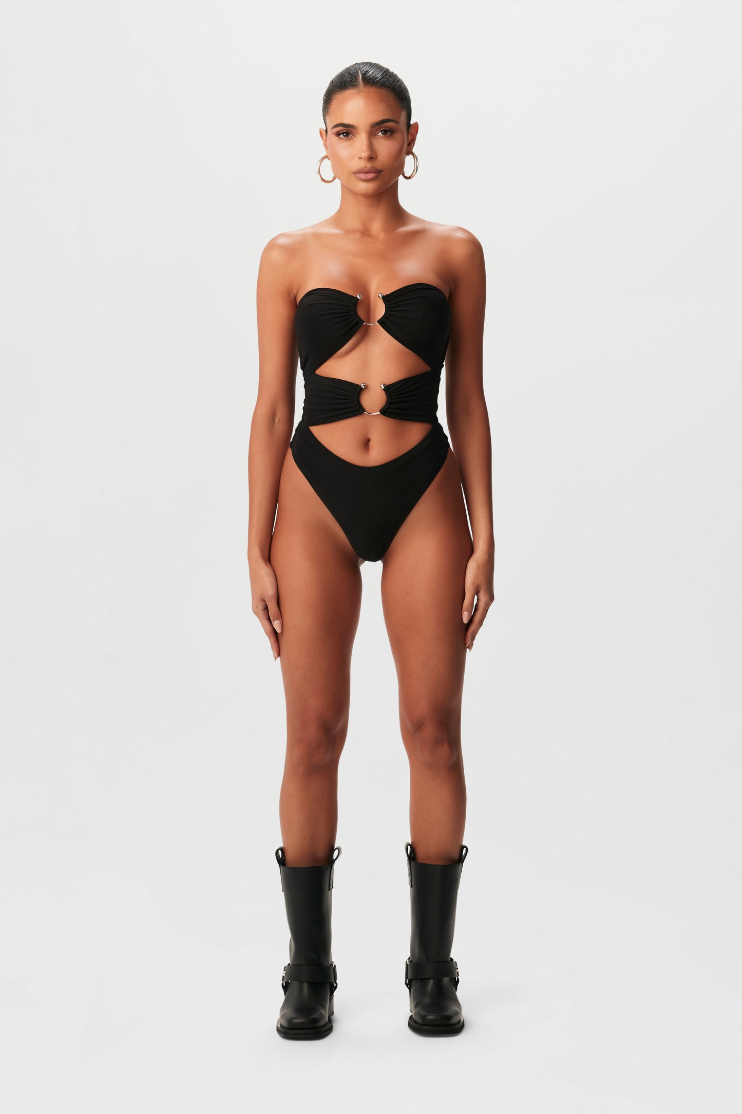 Hourglass O-Ring Cut Out Bodysuit