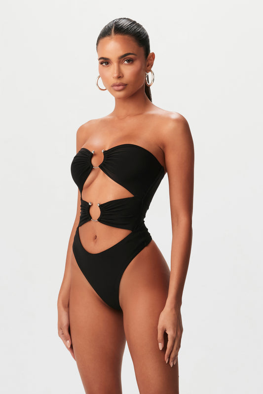 Hourglass O-Ring Cut Out Bodysuit