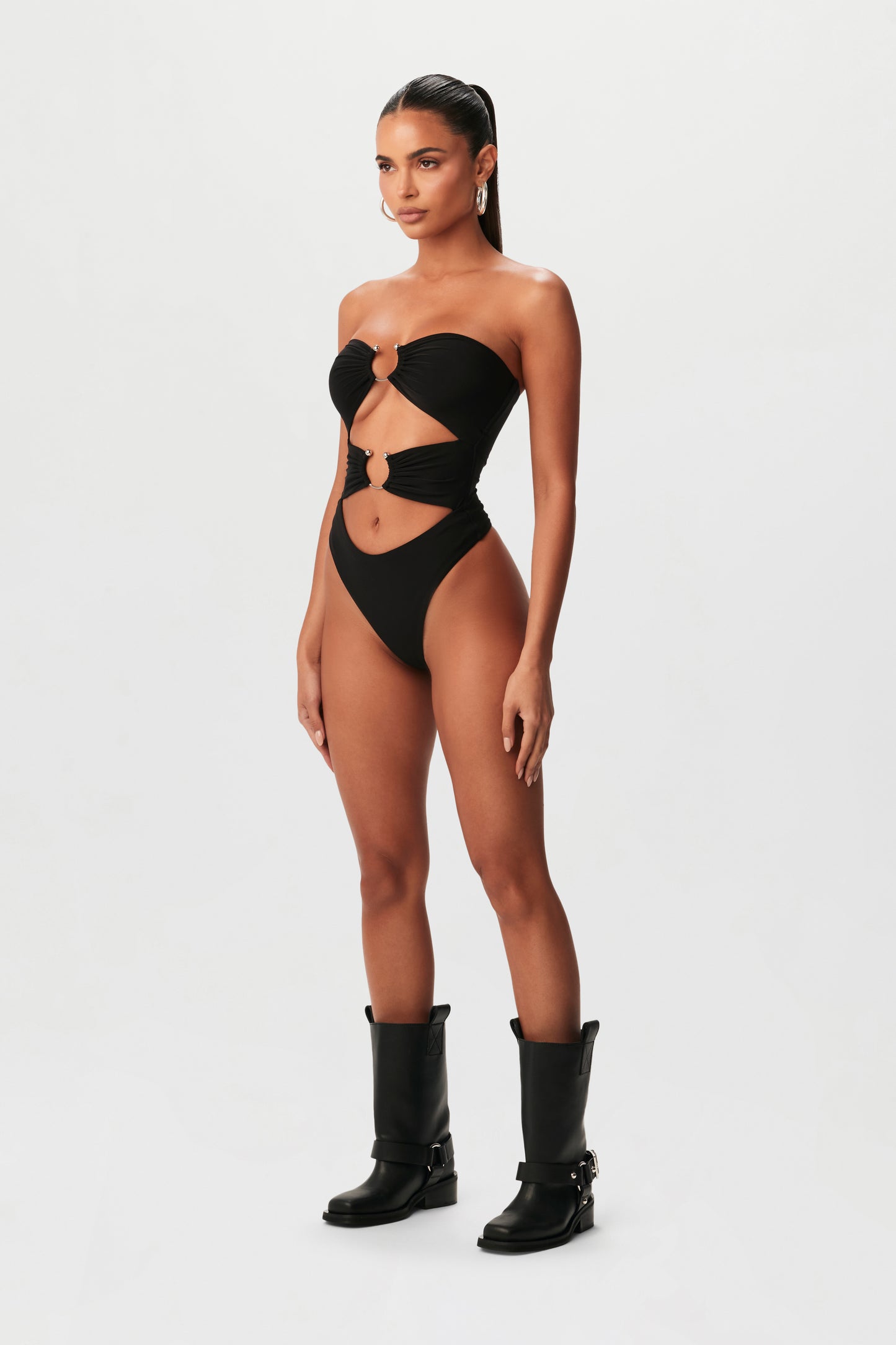 Hourglass O-Ring Cut Out Bodysuit