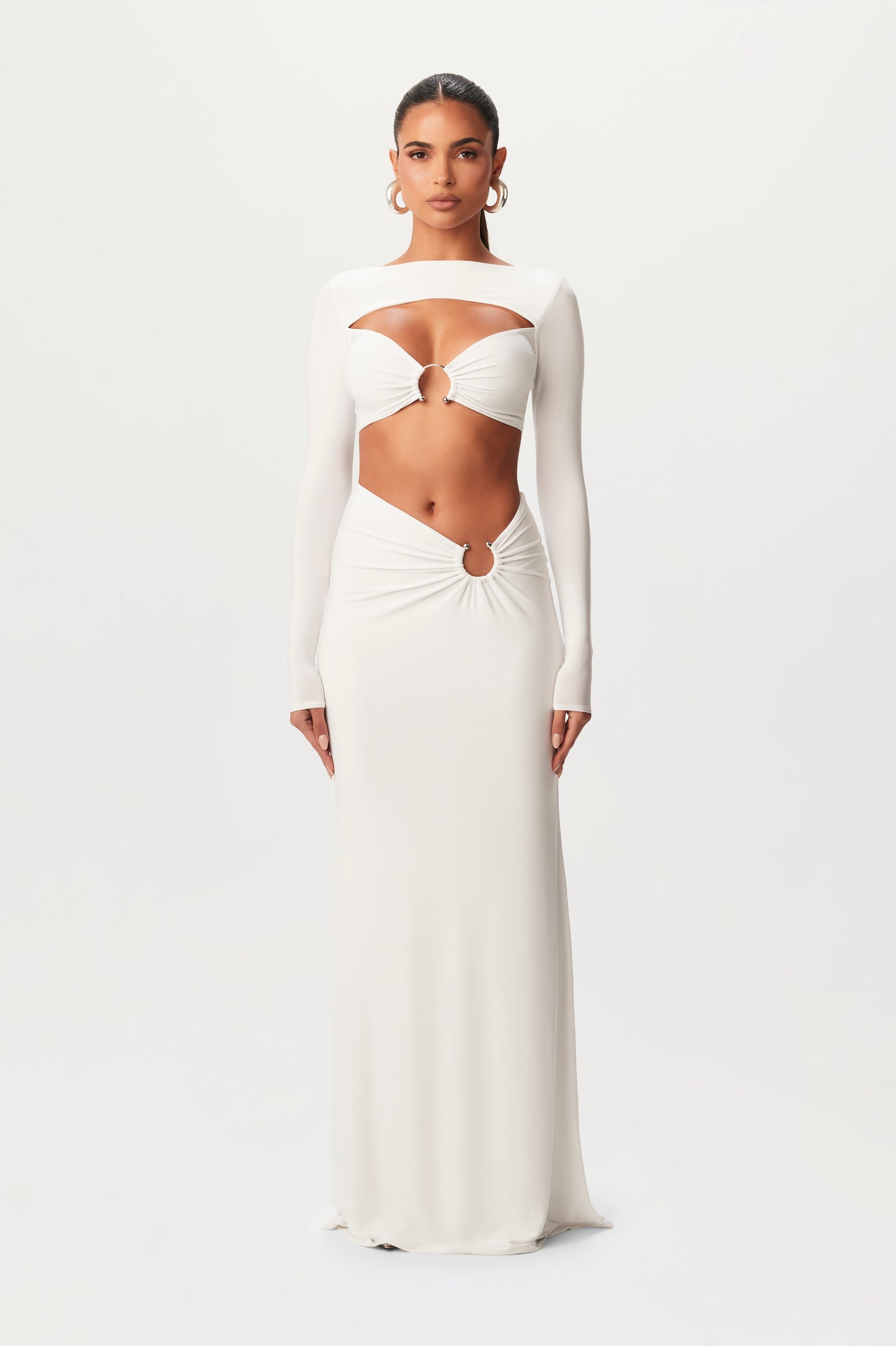 Hourglass O-Ring Maxi Skirt