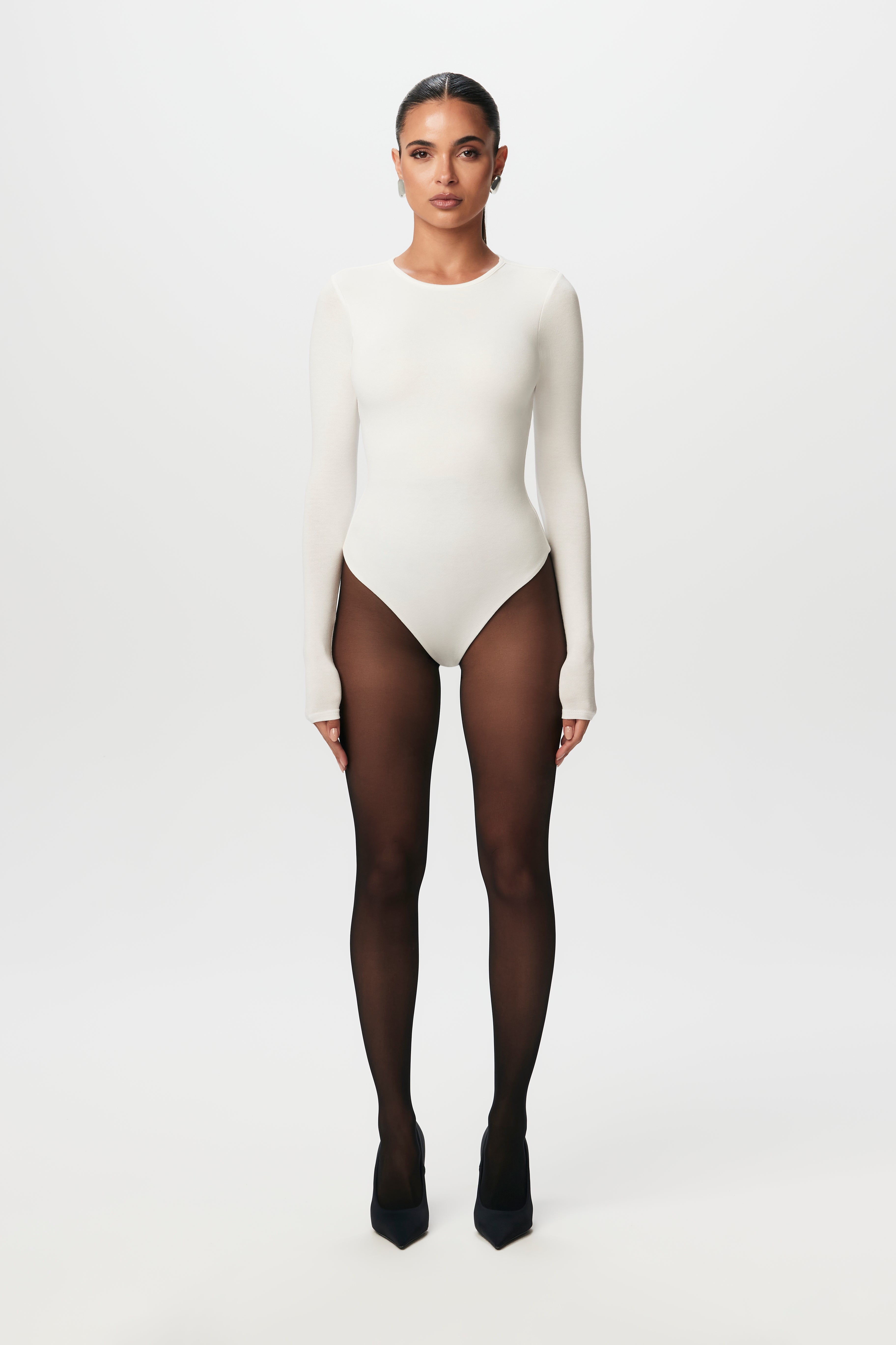 LEINWÄNDE Nude Belted deals Open Bodysuit Sweater