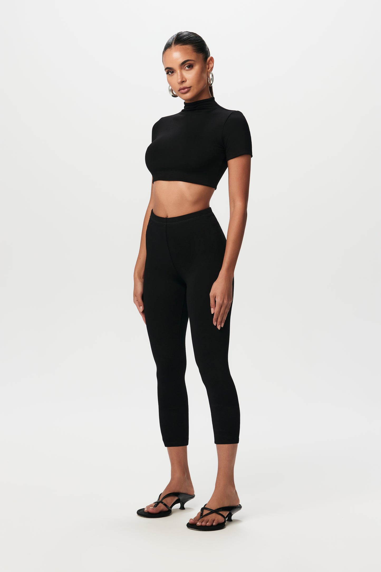 Smooth Cropped Legging Set