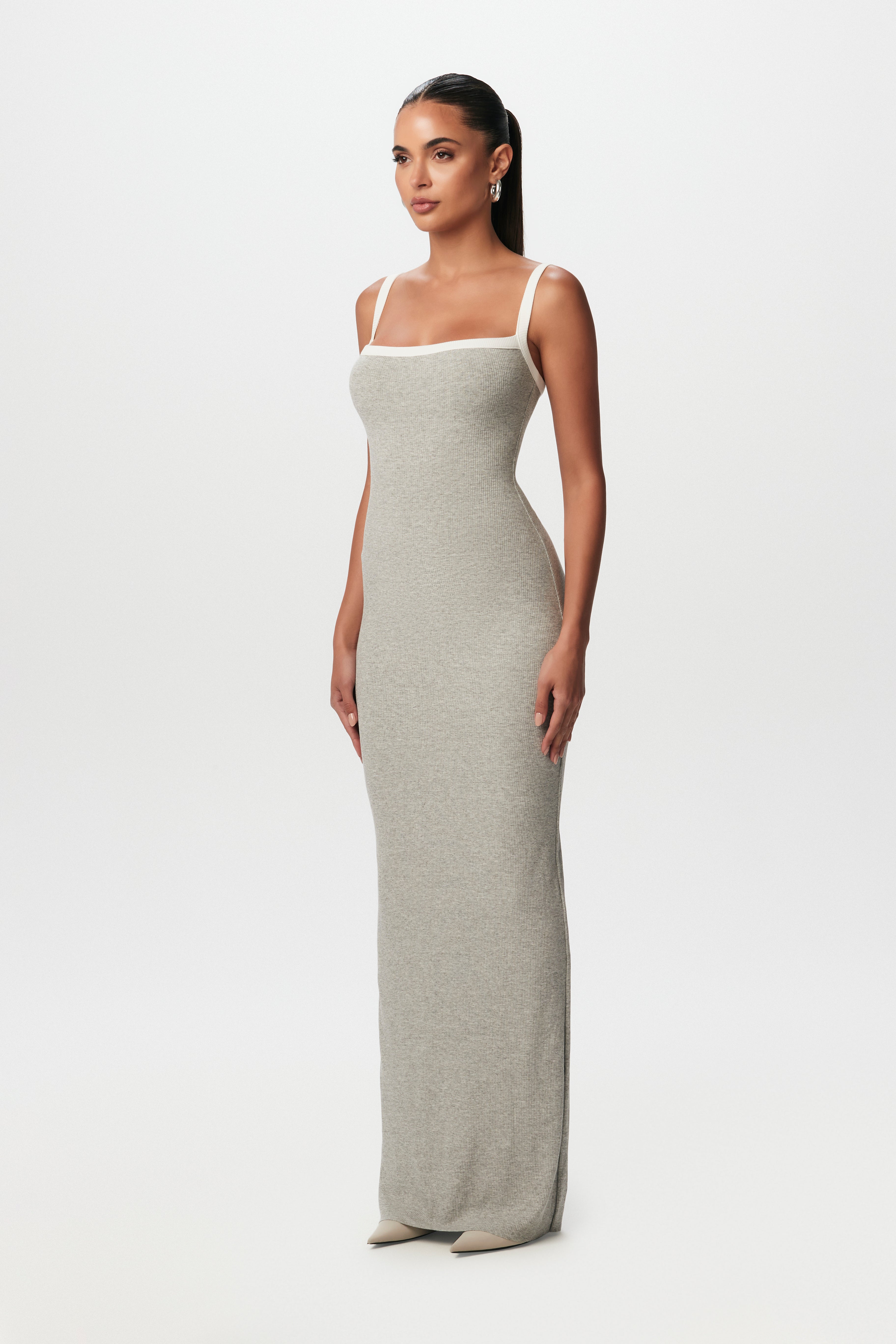 Micro Ribbed Tank Maxi Dress – Naked ...