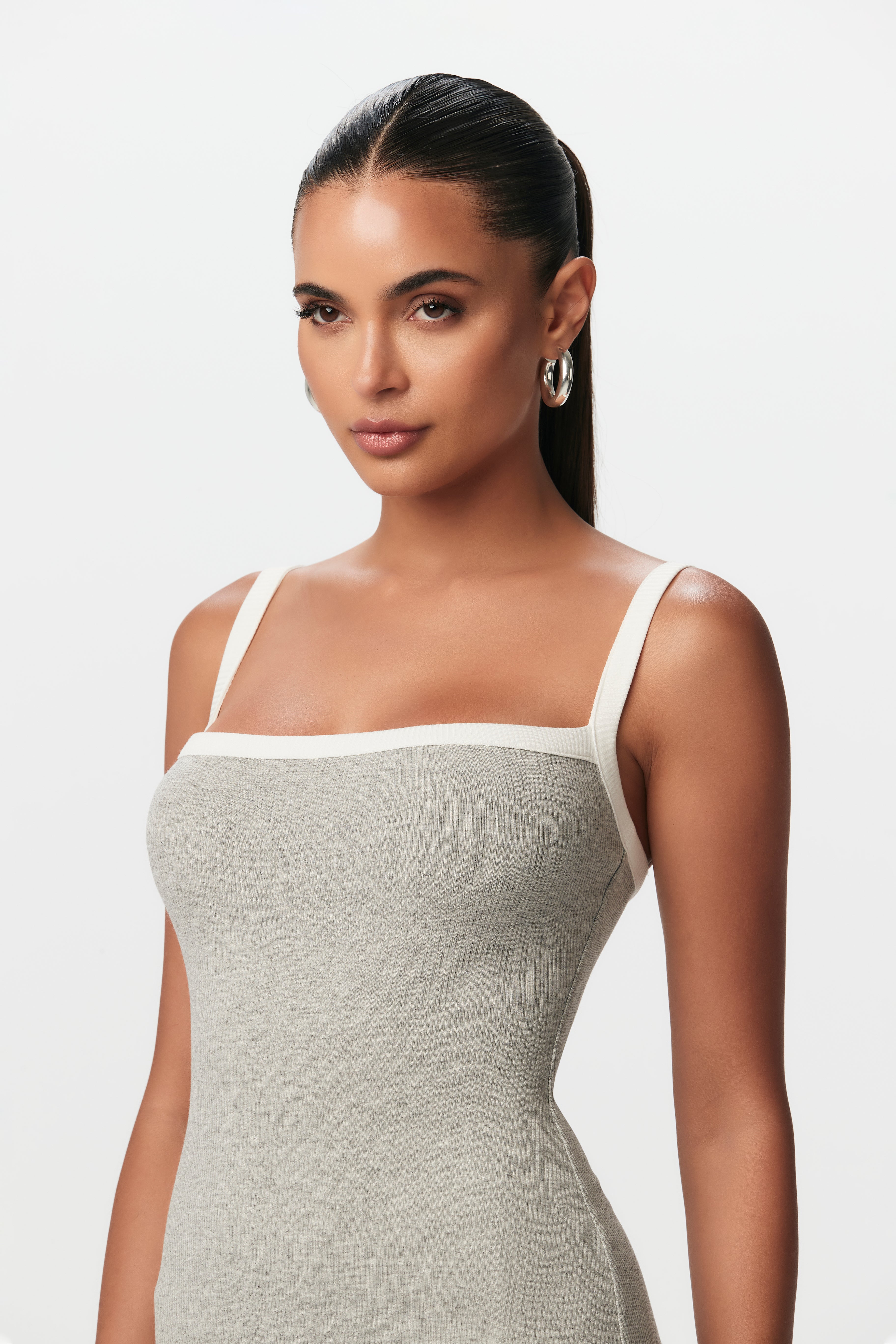 Micro Ribbed Tank Maxi Dress – Naked ...