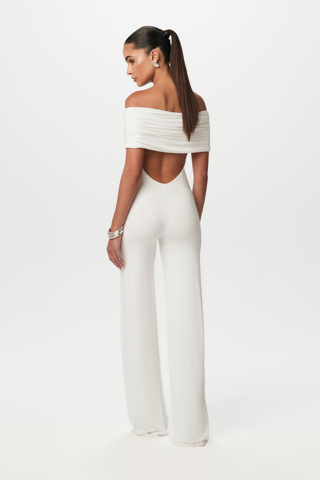 Smooth Off-The-Shoulder Jumpsuit