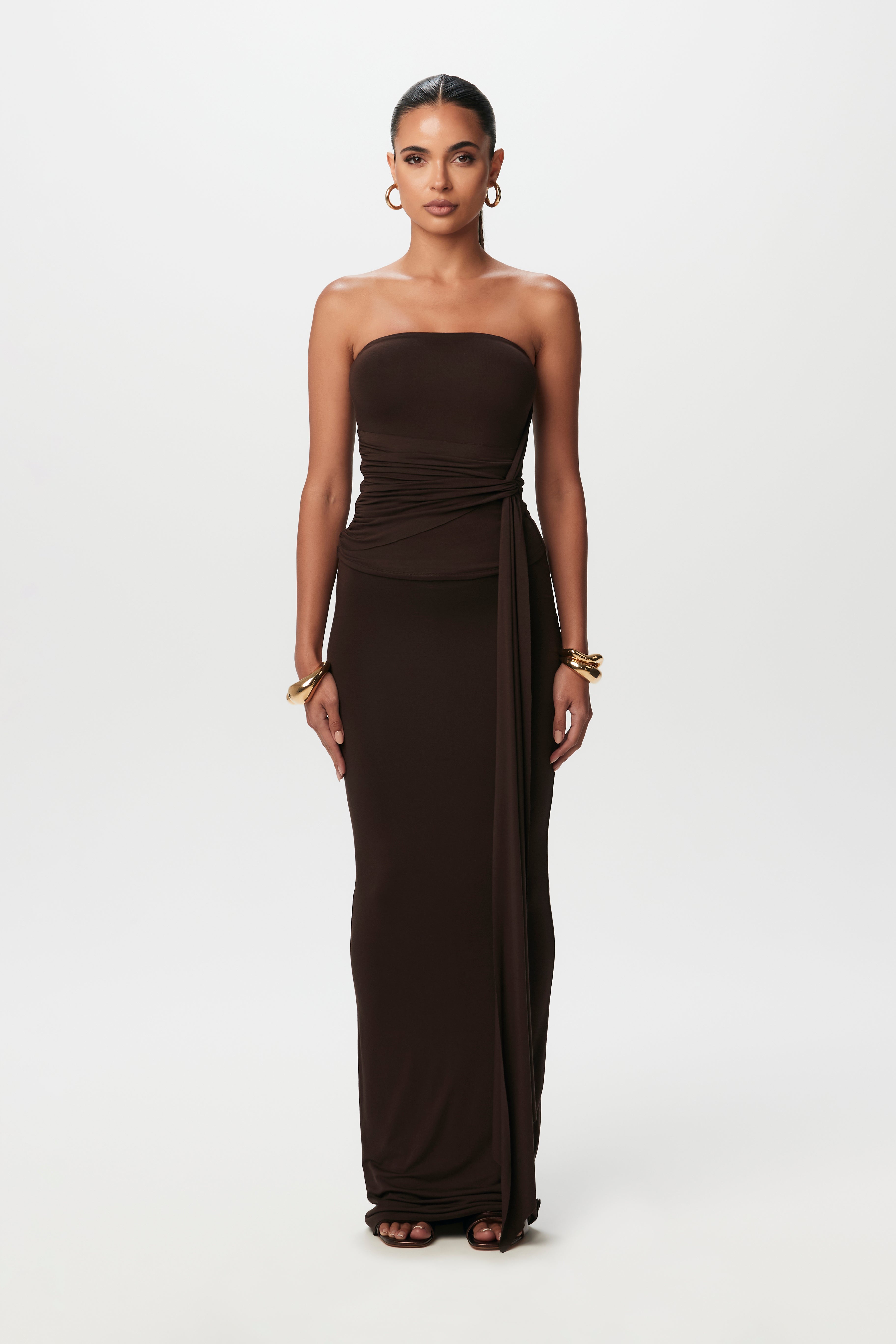 Smooth Draped Tube Top – Naked Wardrobe