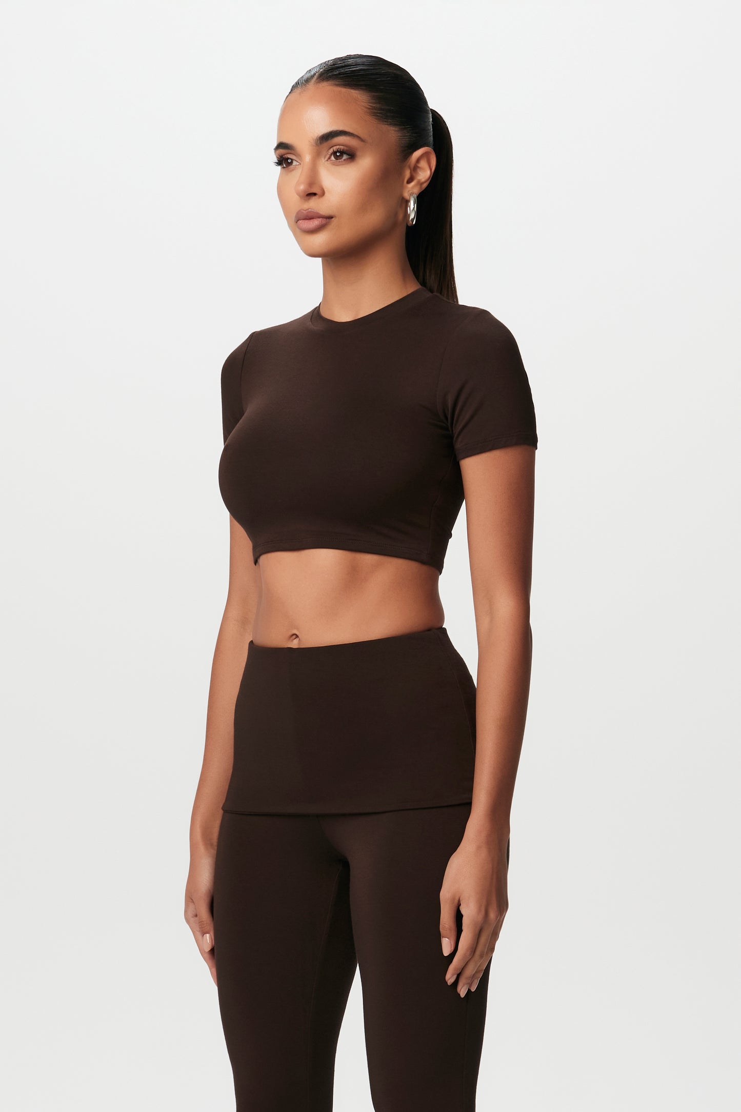 Smooth Crewneck Crop Top