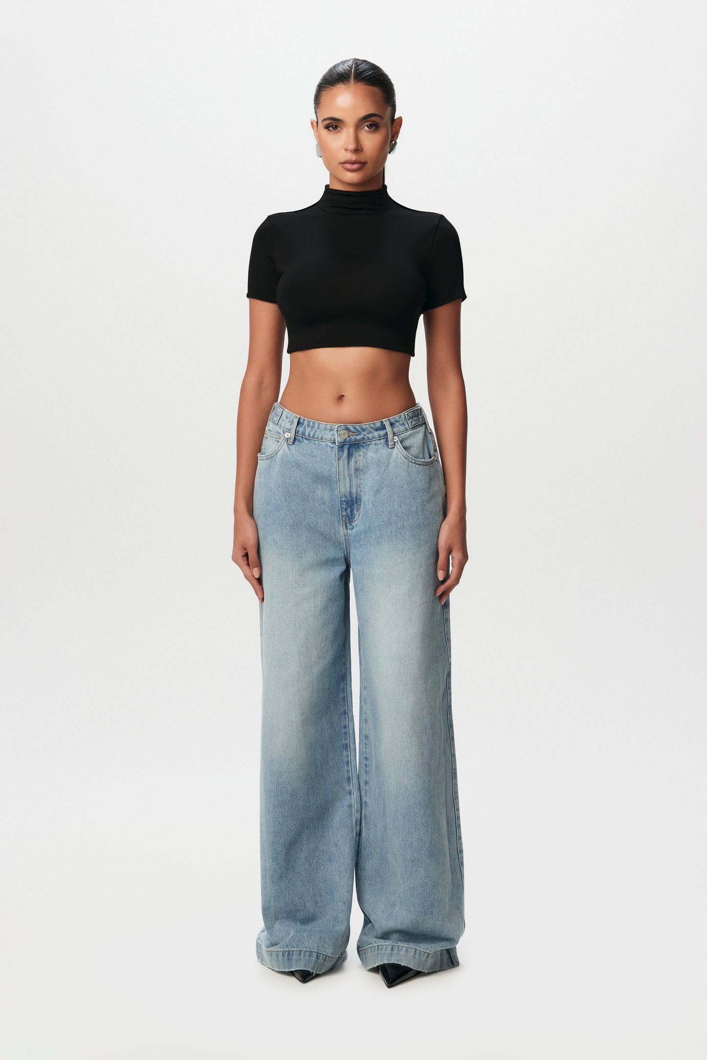 Palazzo Wide-Leg Jeans