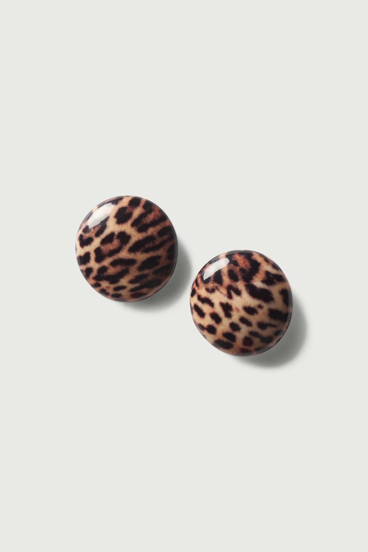 Resin Round Earrings