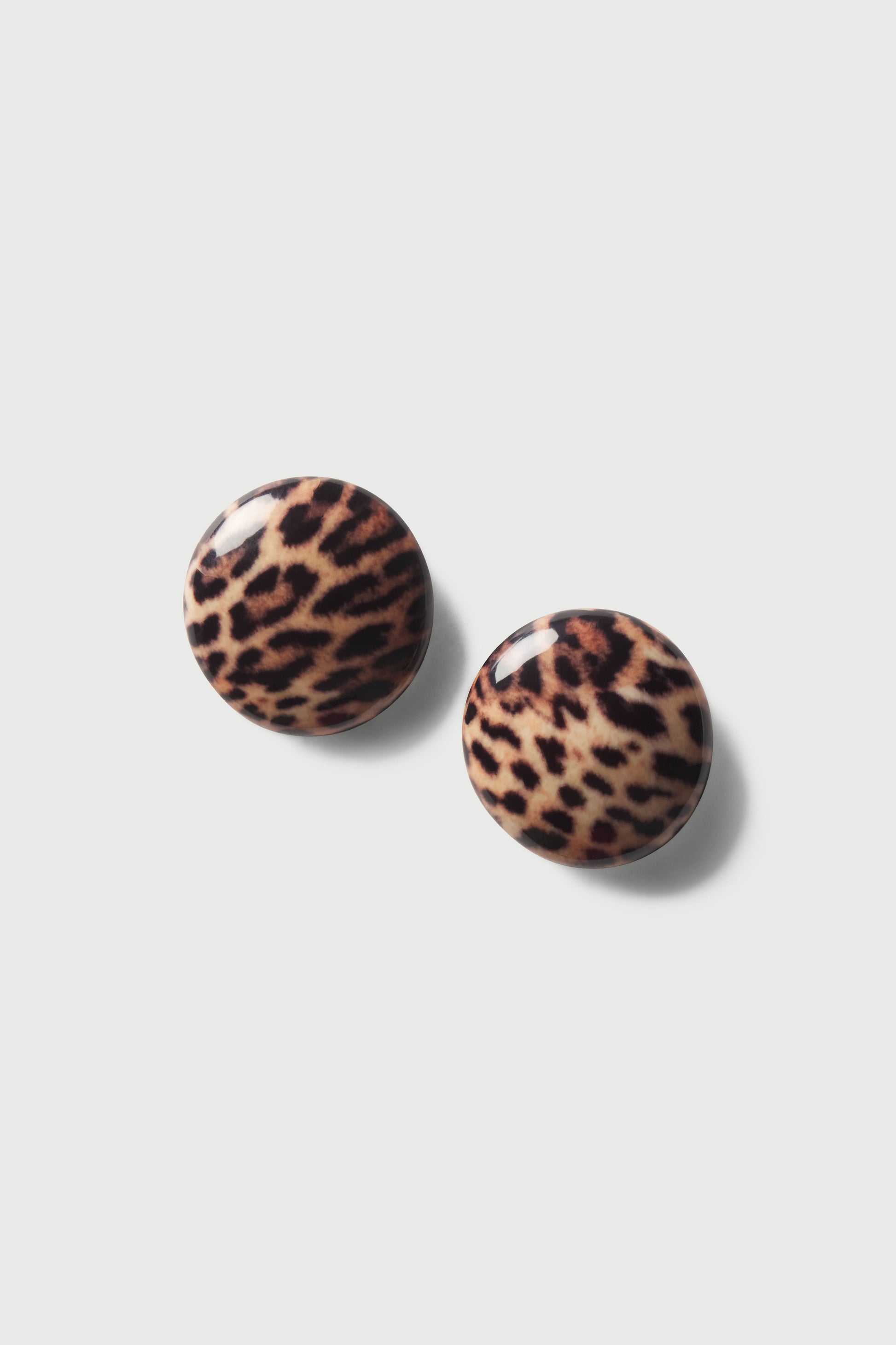 Resin Round Earrings