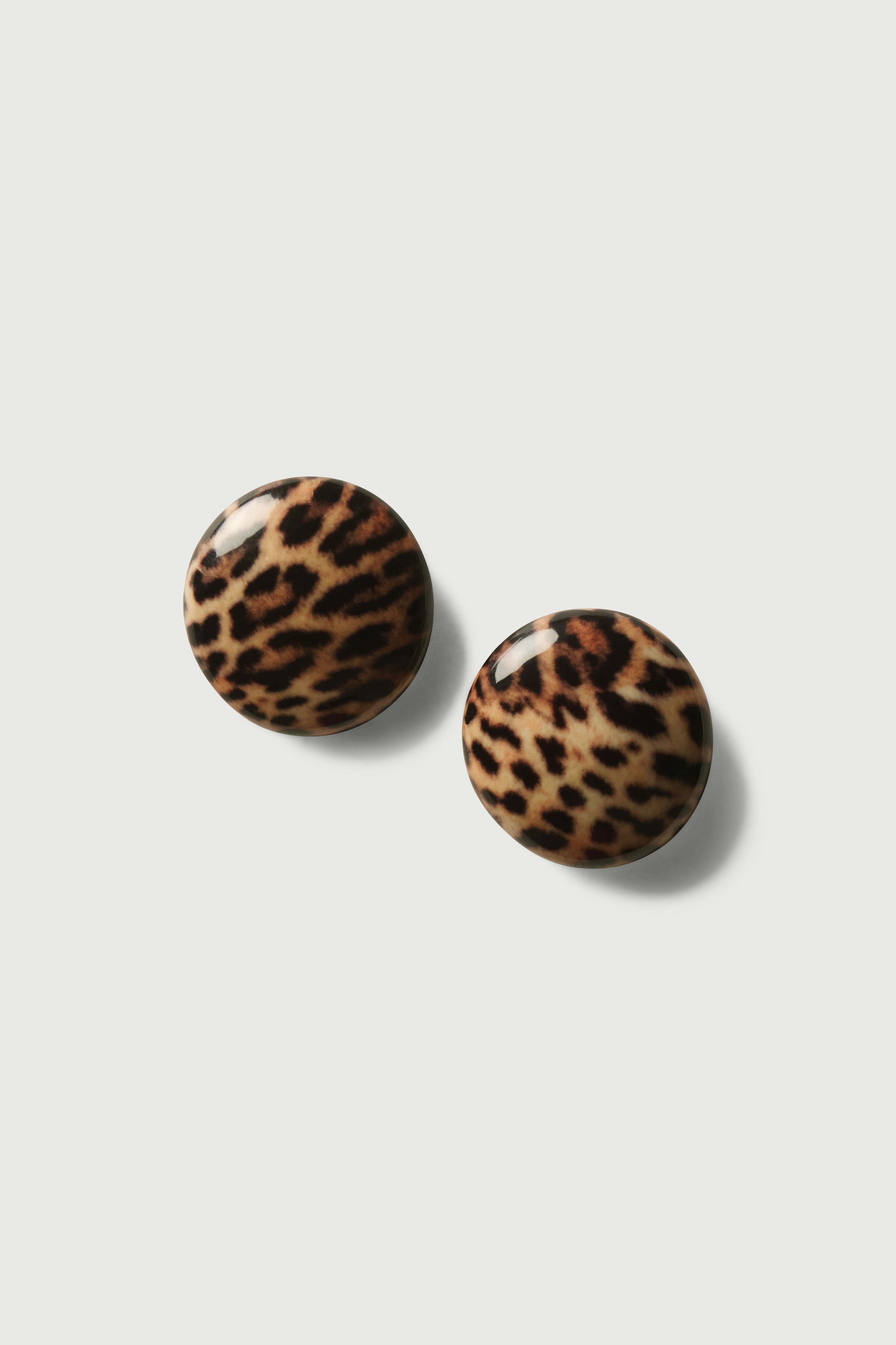 Resin Round Earrings