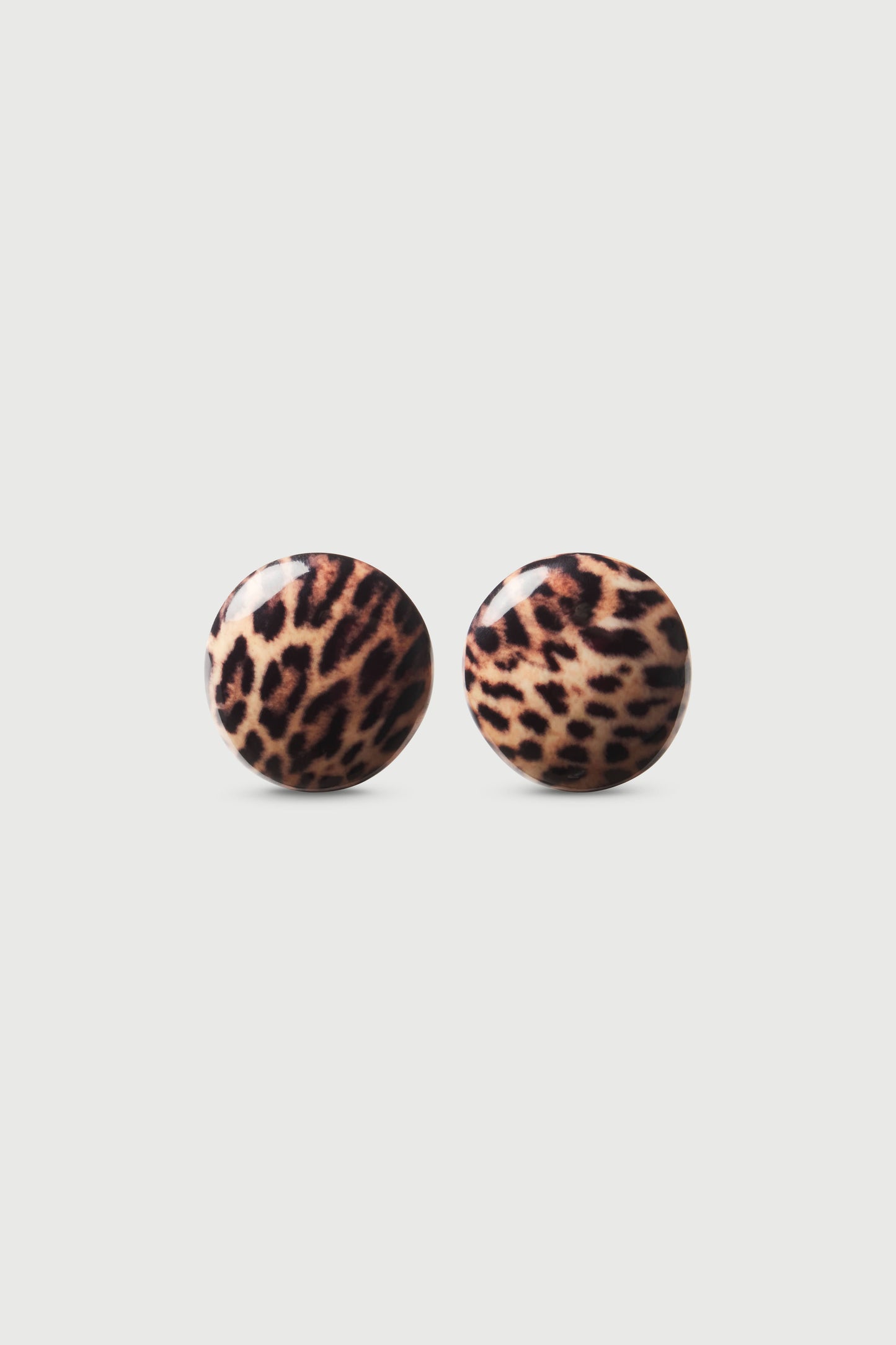 Resin Round Earrings