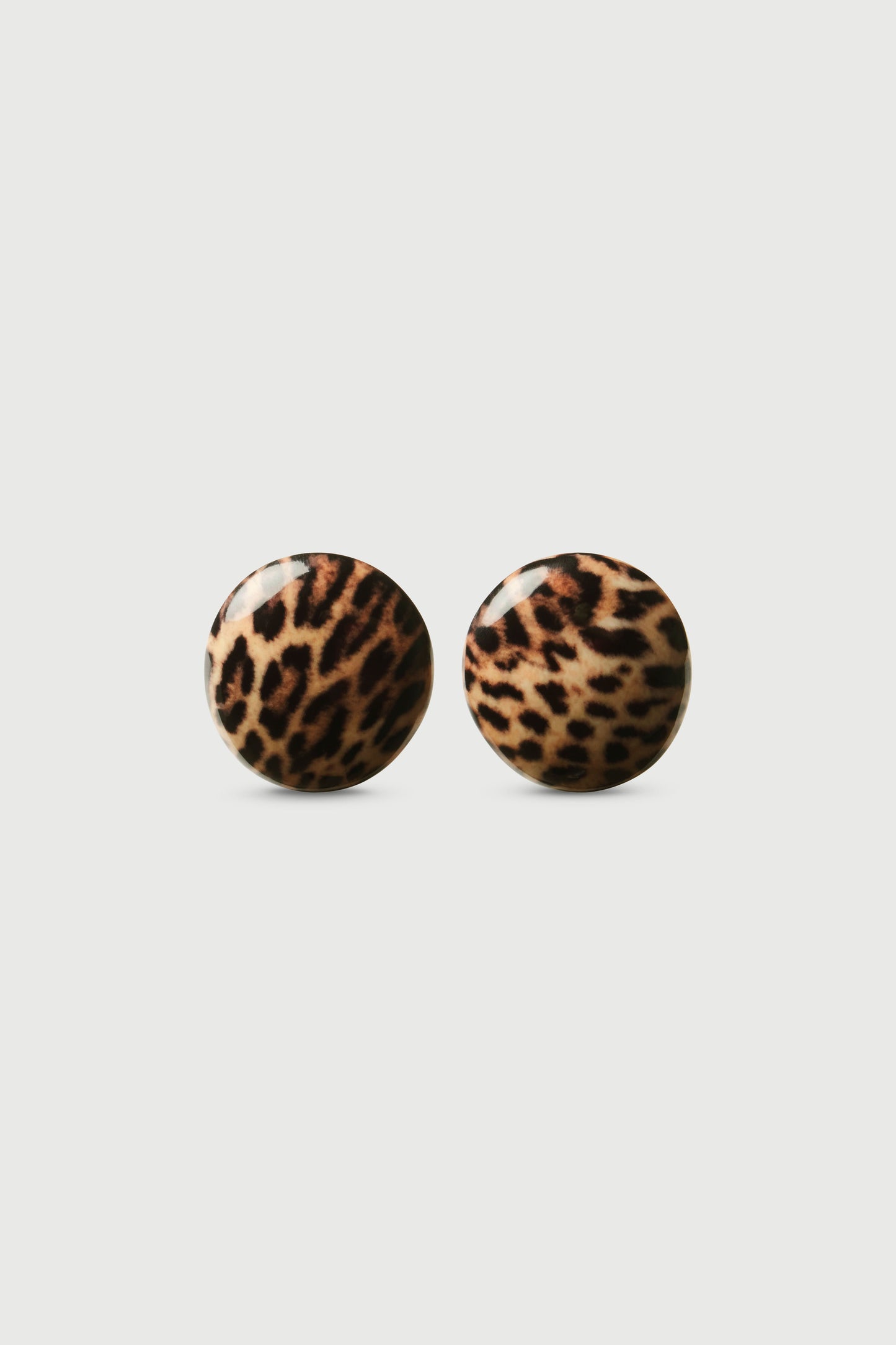 Resin Round Earrings