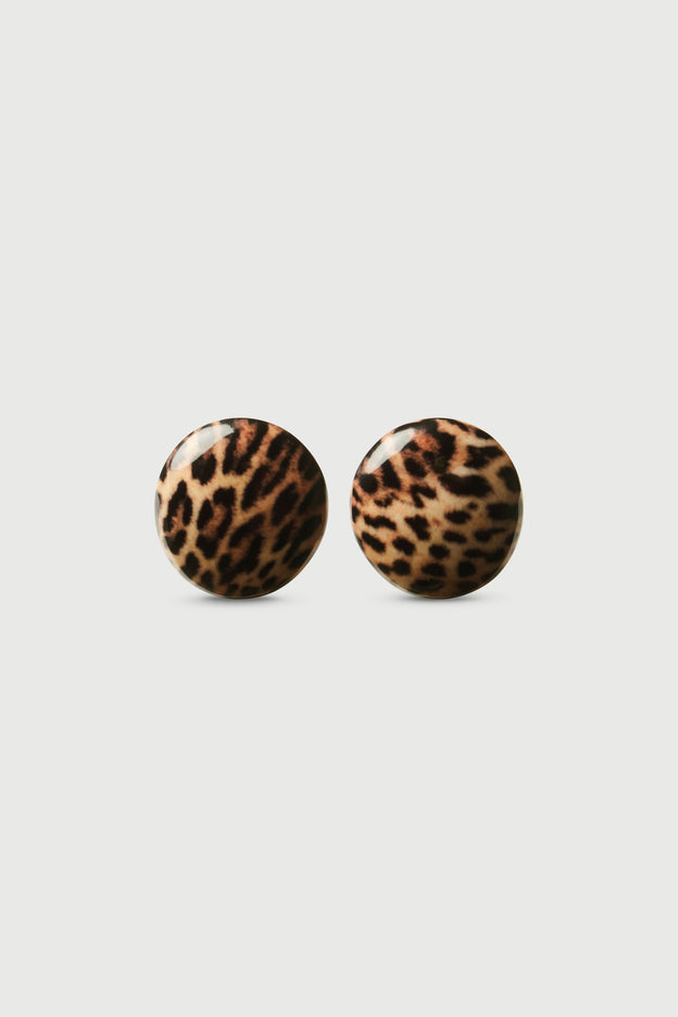 Resin Round Earrings