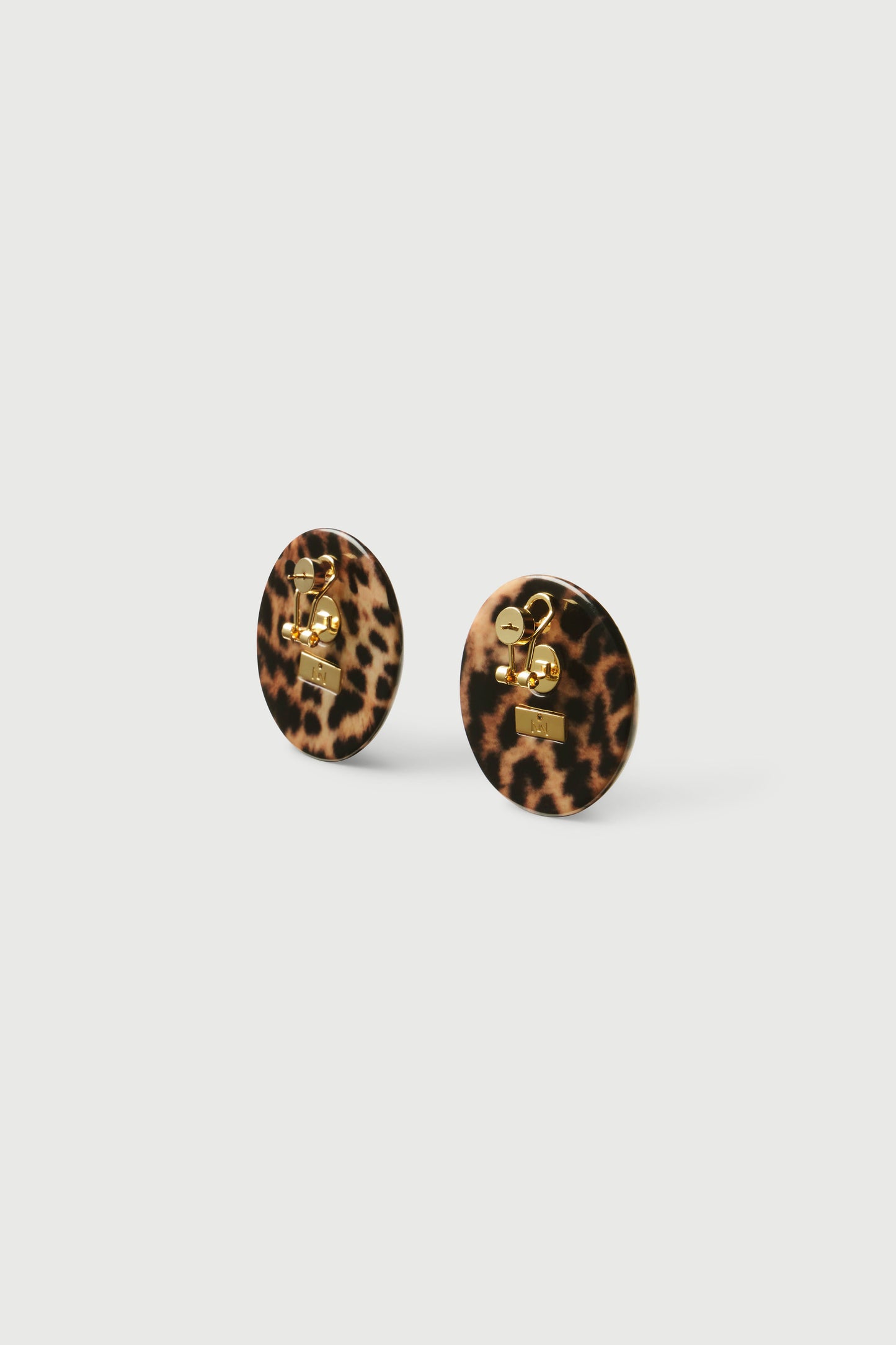 Resin Round Earrings