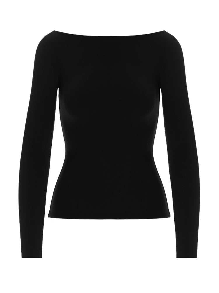 NW Boat Neck Sculpt Top