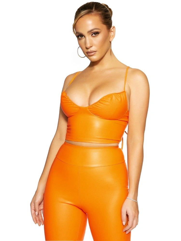 Down Faux U Top