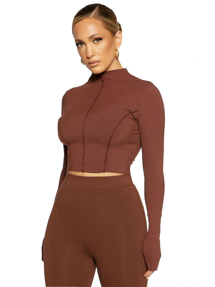 Snatched Seam Crop Top