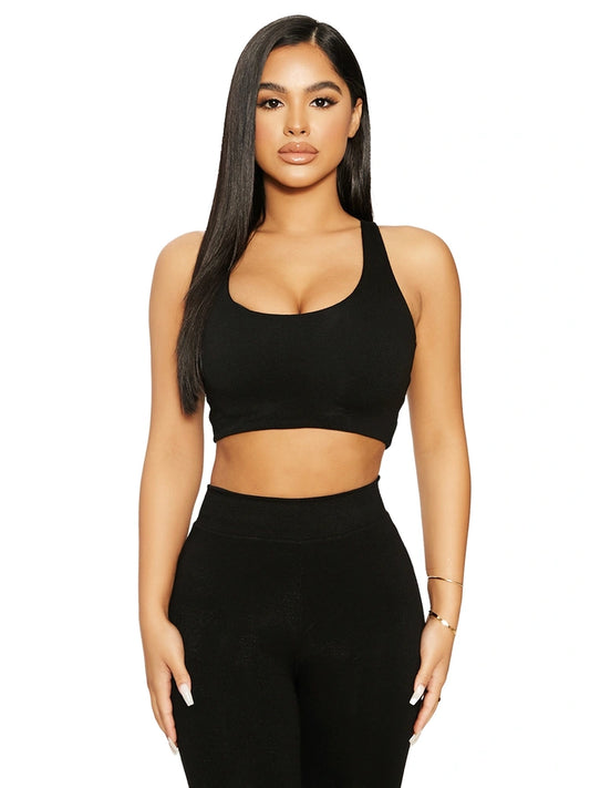 Naked Wardrobe Women's Size S The NW Long Sleeve Mock Neck Crop Top Black