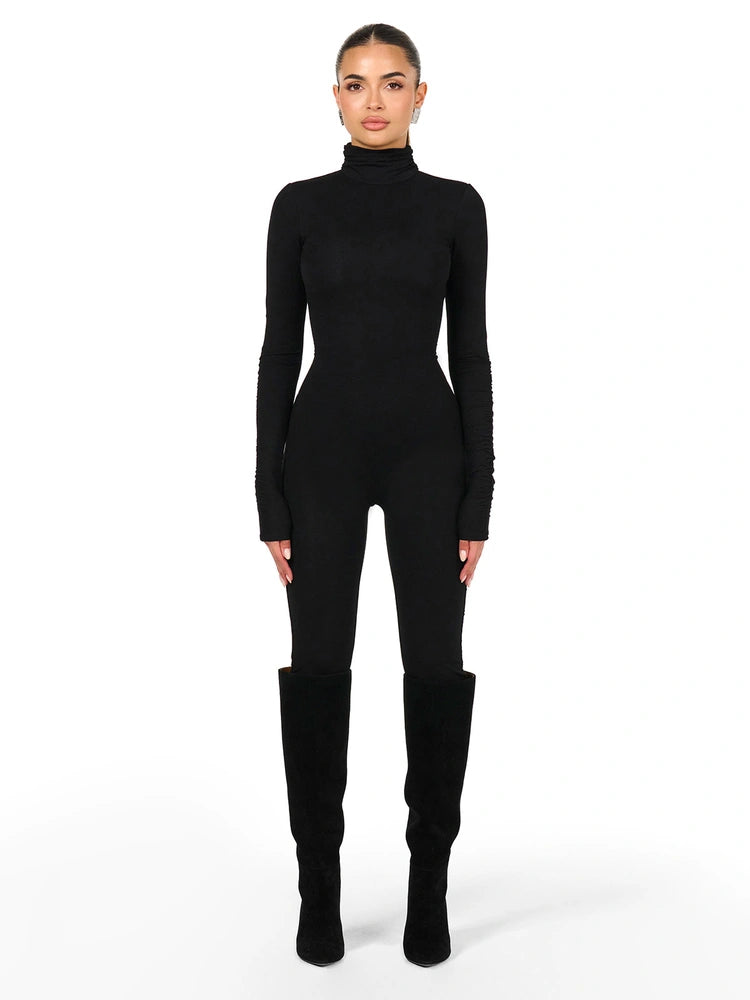 Butter Turtleneck Jumpsuit