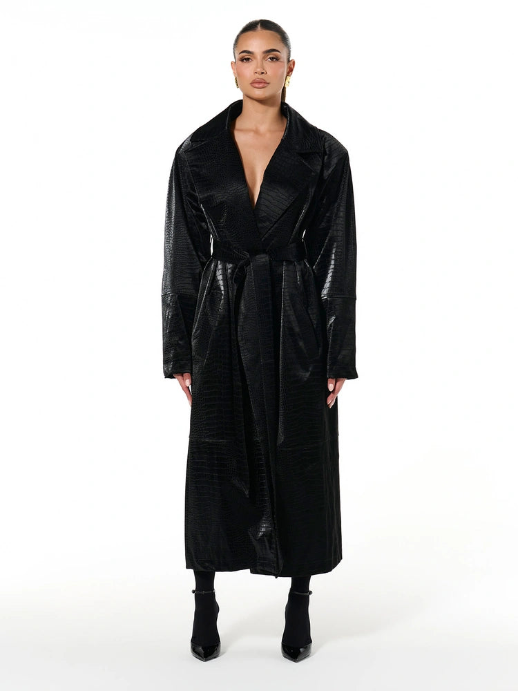 The Suede Croc Coat