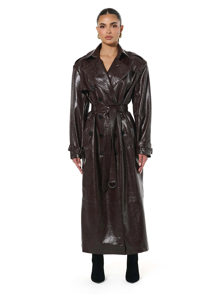 Crocodile Trench Coat