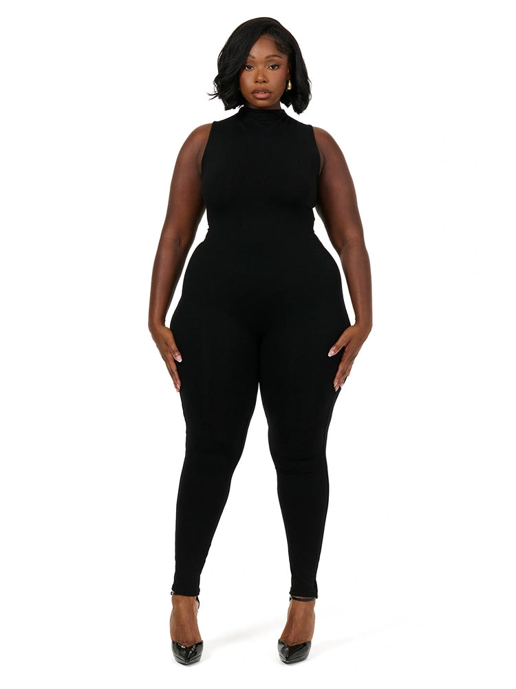 NW Sleeveless Sculpt Jumpsuit CURVE