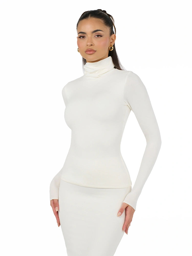 Butter Contour Turtleneck Top